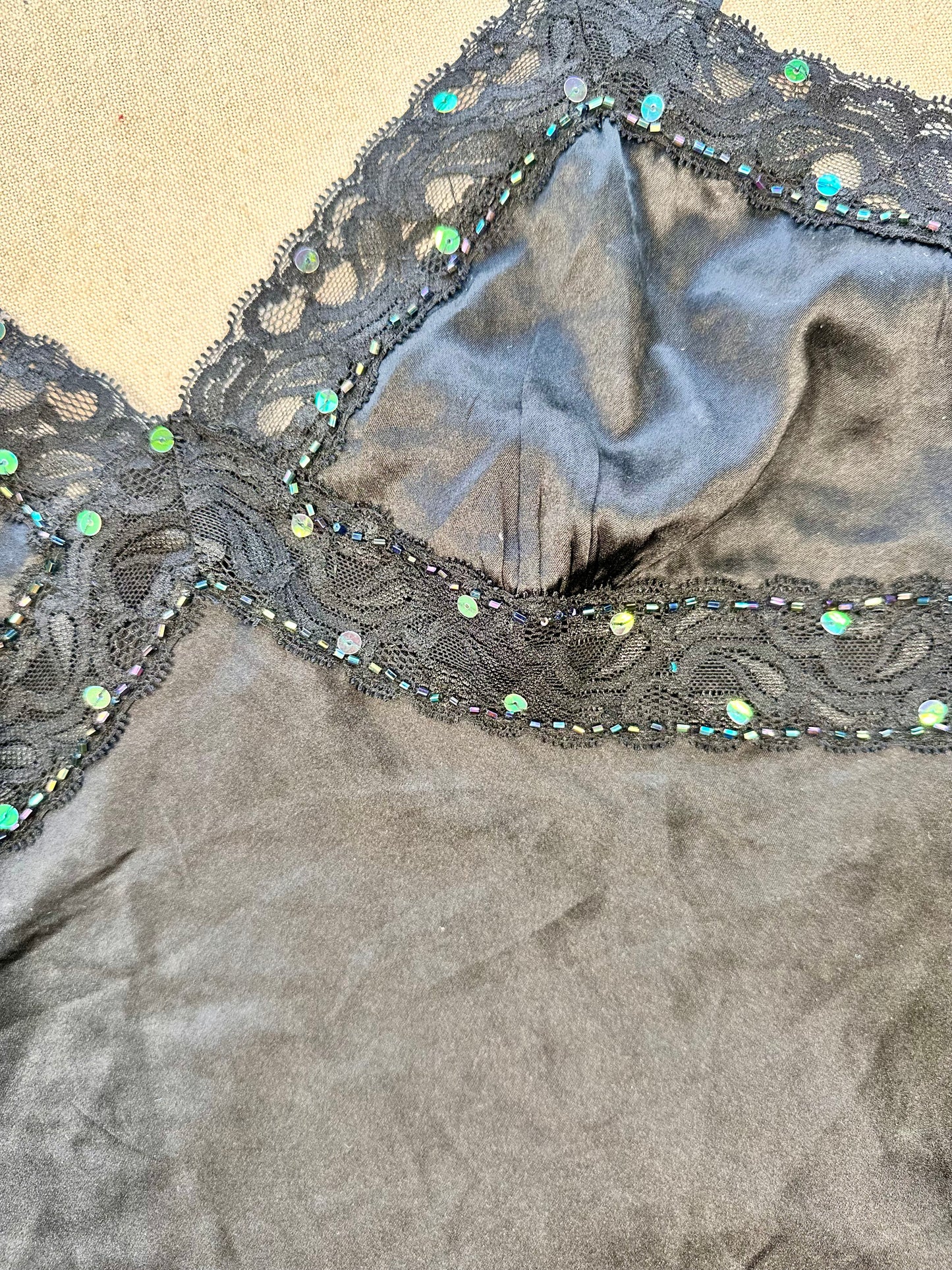 Y2k paillettes top