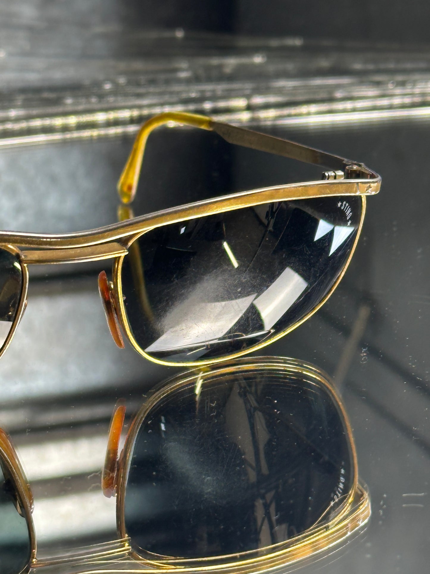 STING - Occhiali da sole Modello Aviator Anni ‘80/’90