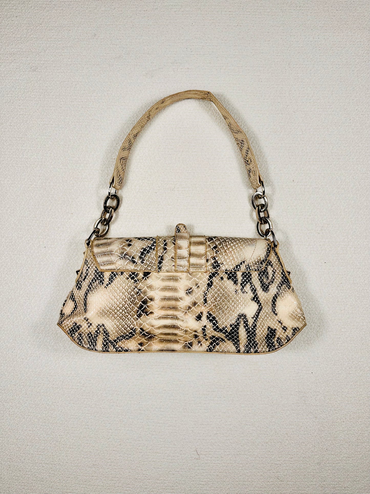 Borsa a spalla pelle coccodrillata
