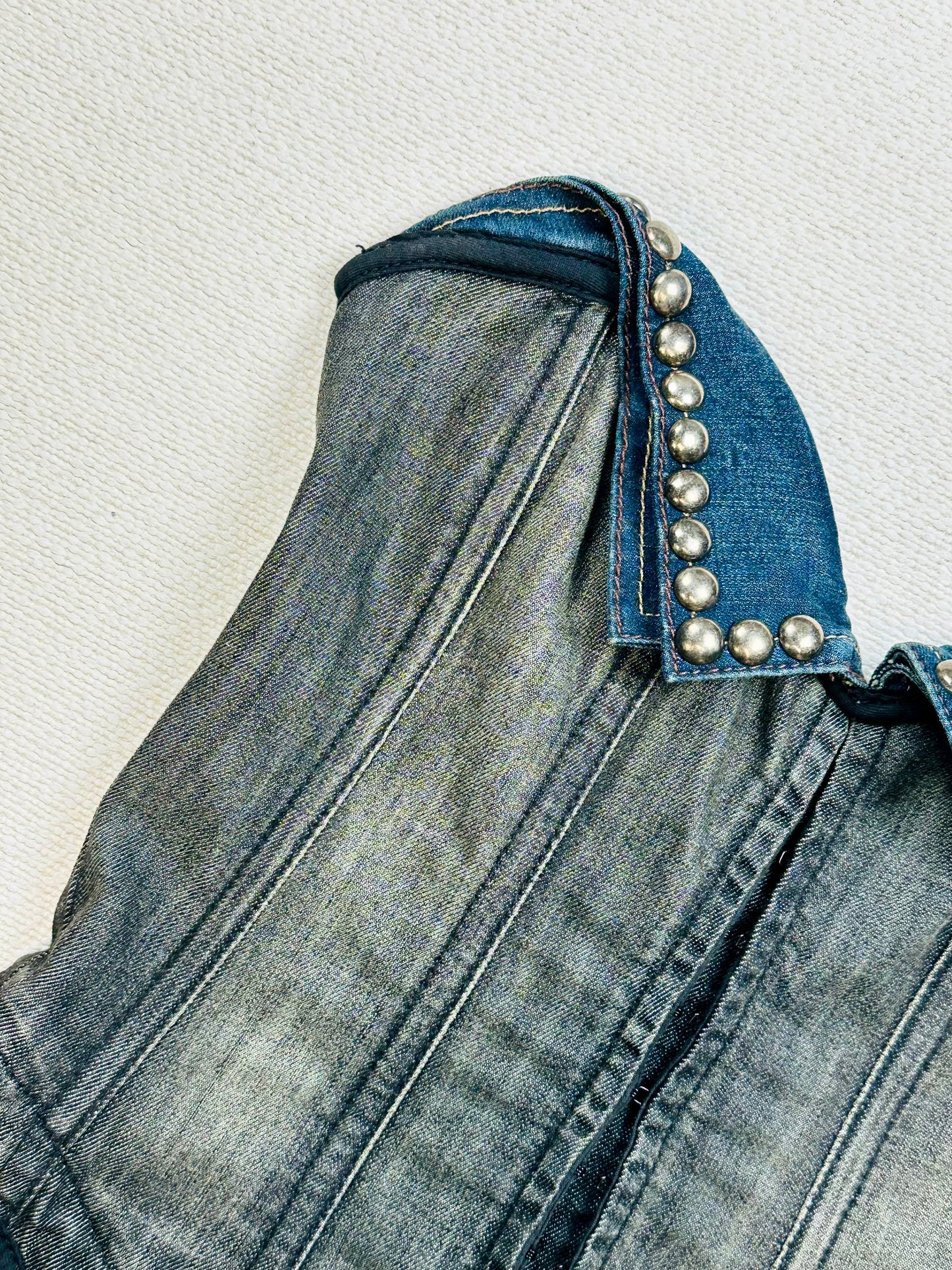 GUESS - Abito corsetto anni 2000 in Denim