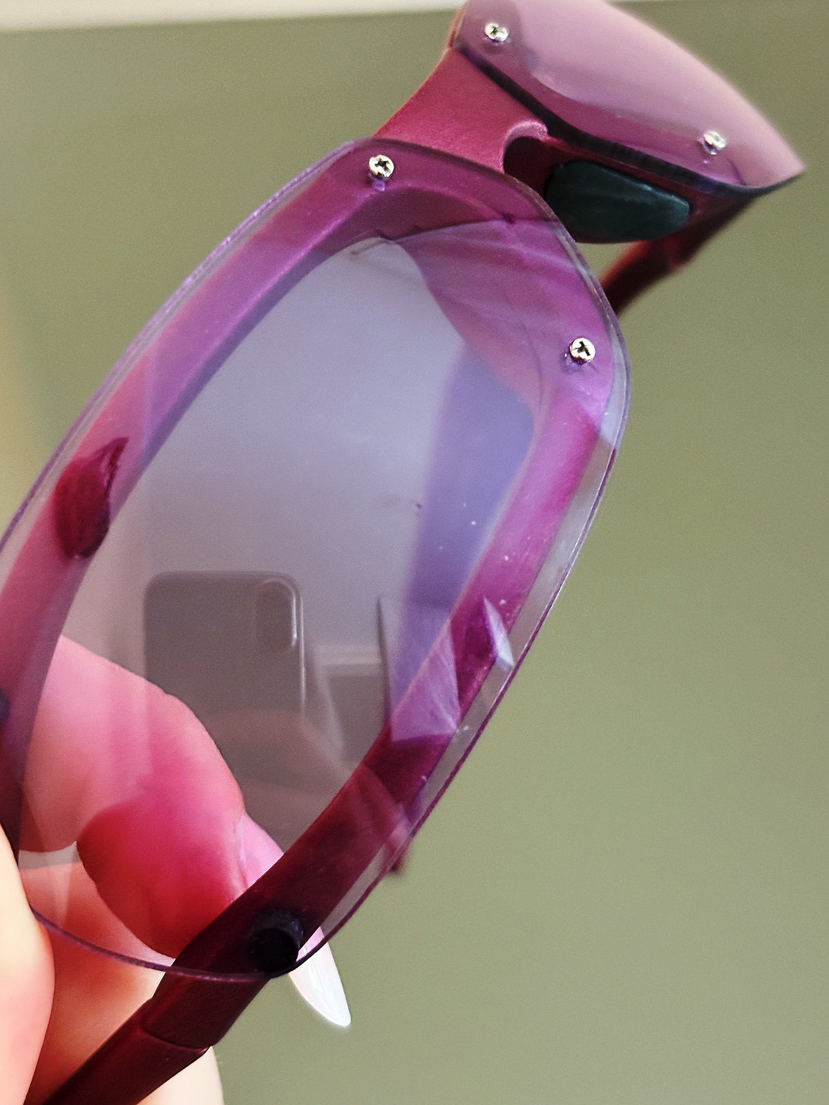 ZERO EYEWEAR - Occhiali da sole vintage sportivi H92 Made in Italy – Rosa / Viola Y2K