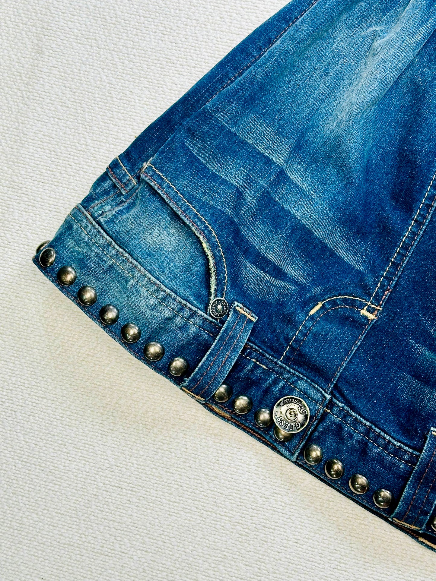 GUESS - Abito corsetto anni 2000 in Denim