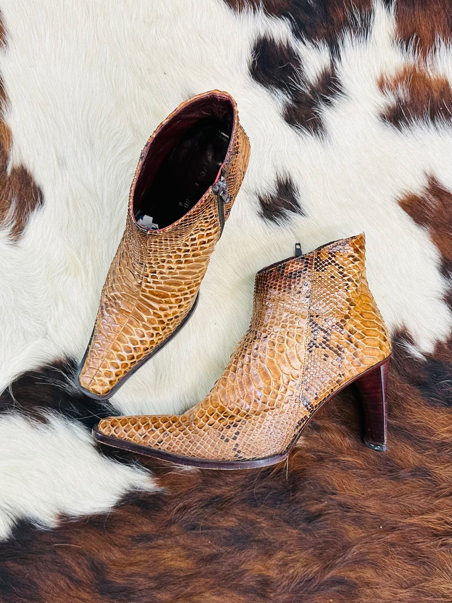 Stivaletti vintage in vero Pitone 🐍 Made in Italy | Taglia 37½ vera pelle