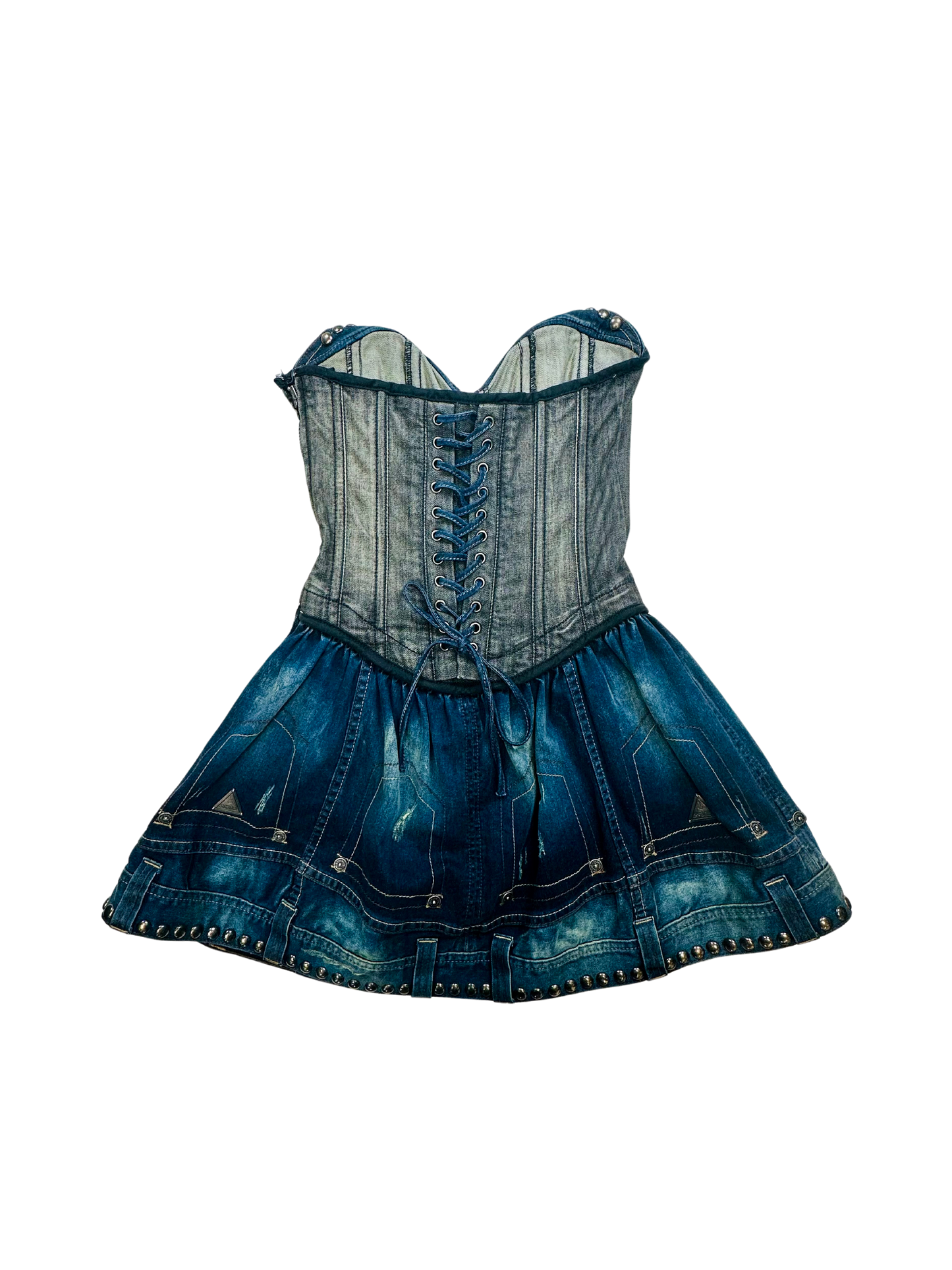 GUESS - Abito corsetto anni 2000 in Denim