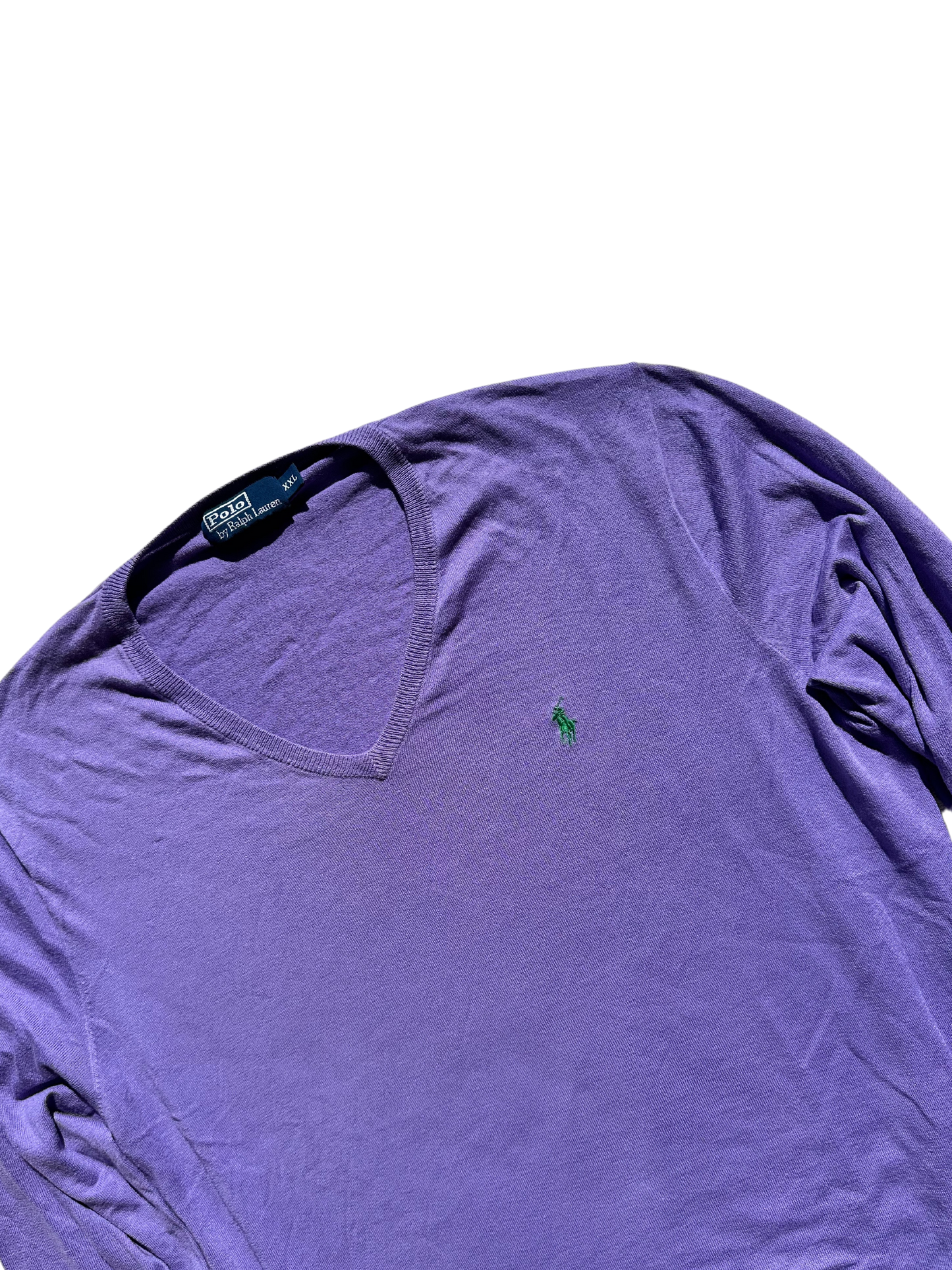 POLO RALPH LAUREN - Pullover lilla maglia rasata
