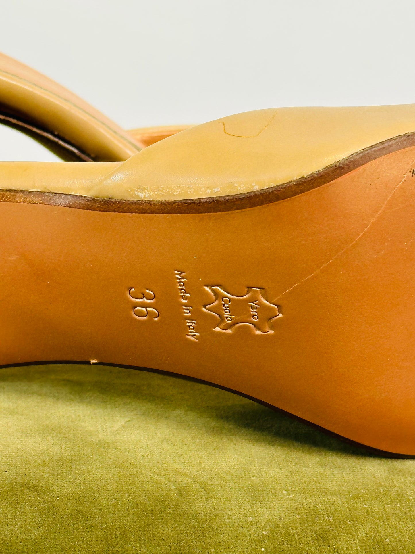 Mules vintage in vera pelle Villastrà – Made in Italy | Taglia 36