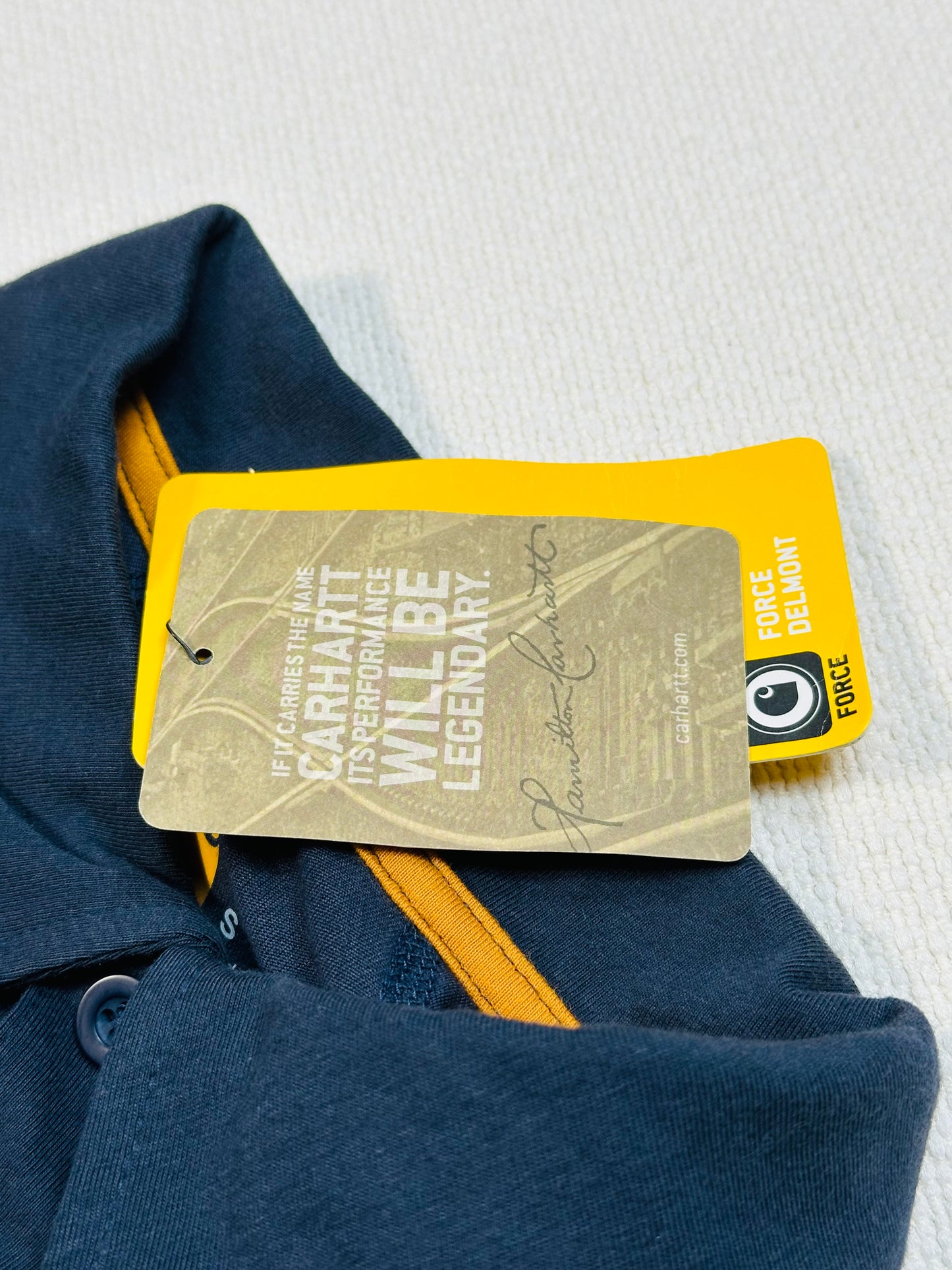CARHARTT - Polo Force Delmont Blu Navy | S
