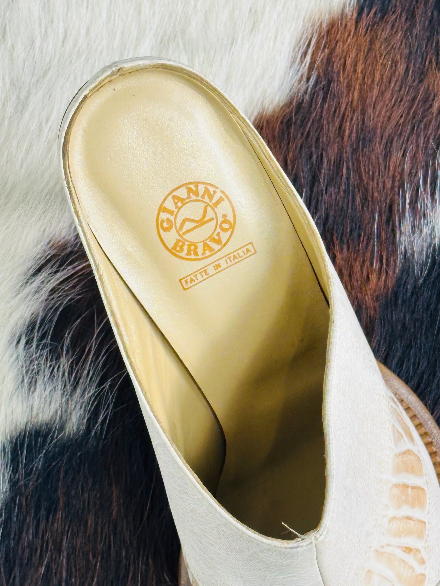 Mules texani vintage in pelle Gianni Bravo – Made in Italy | Taglia 40