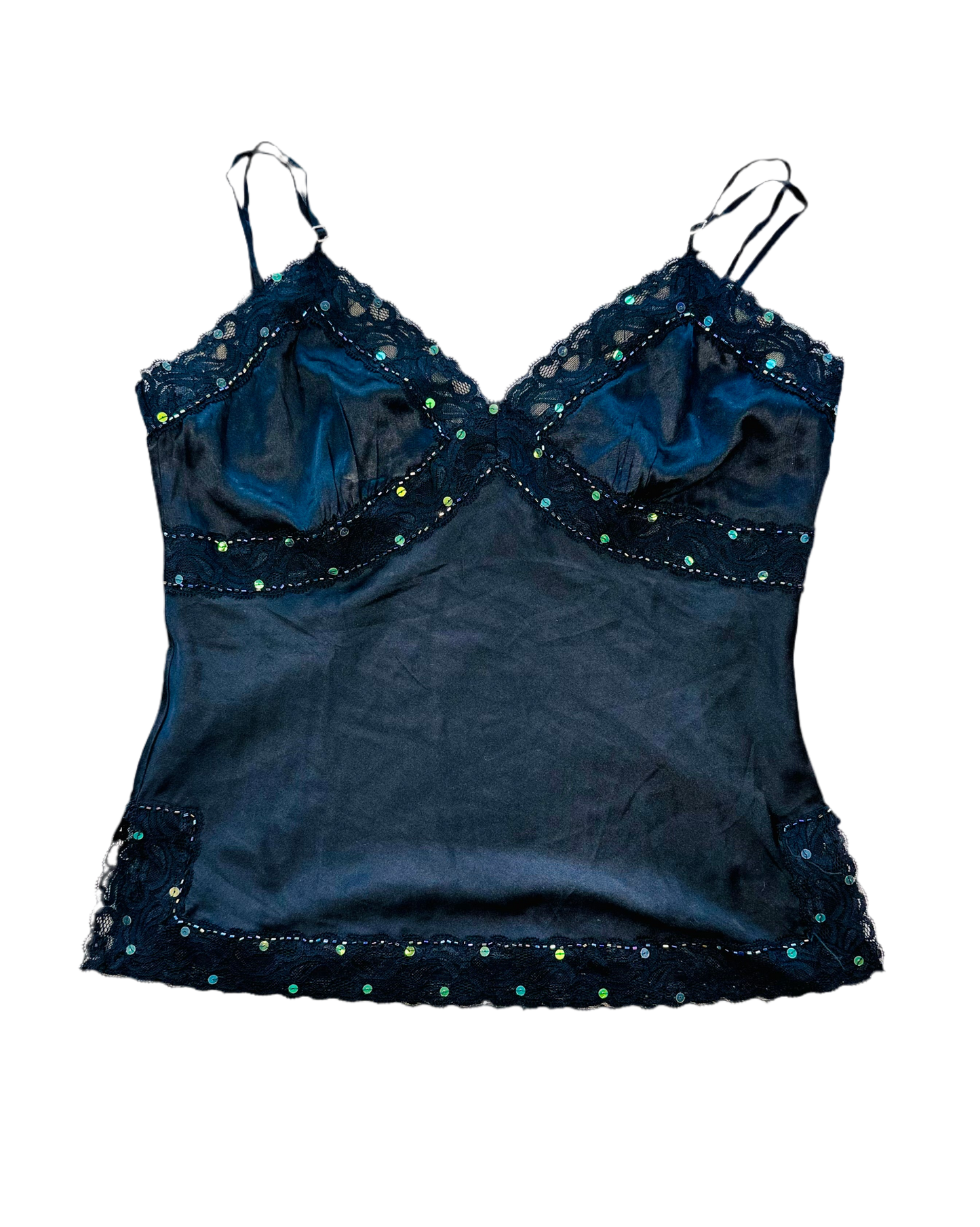 Y2k paillettes top