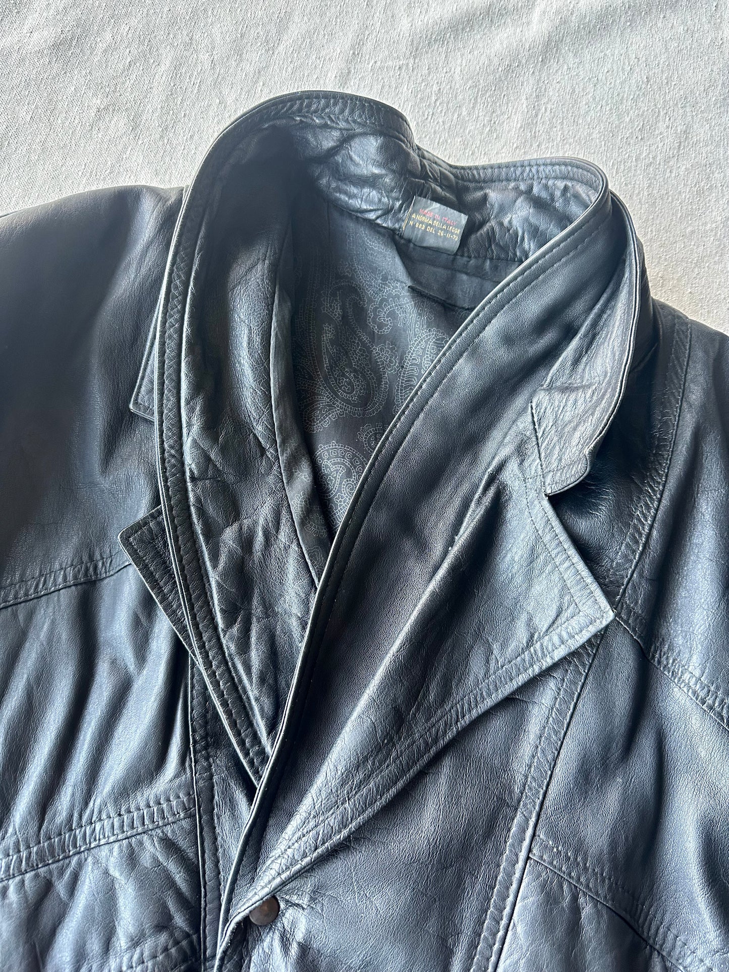 Giacca/gilet bomber in pelle nero
