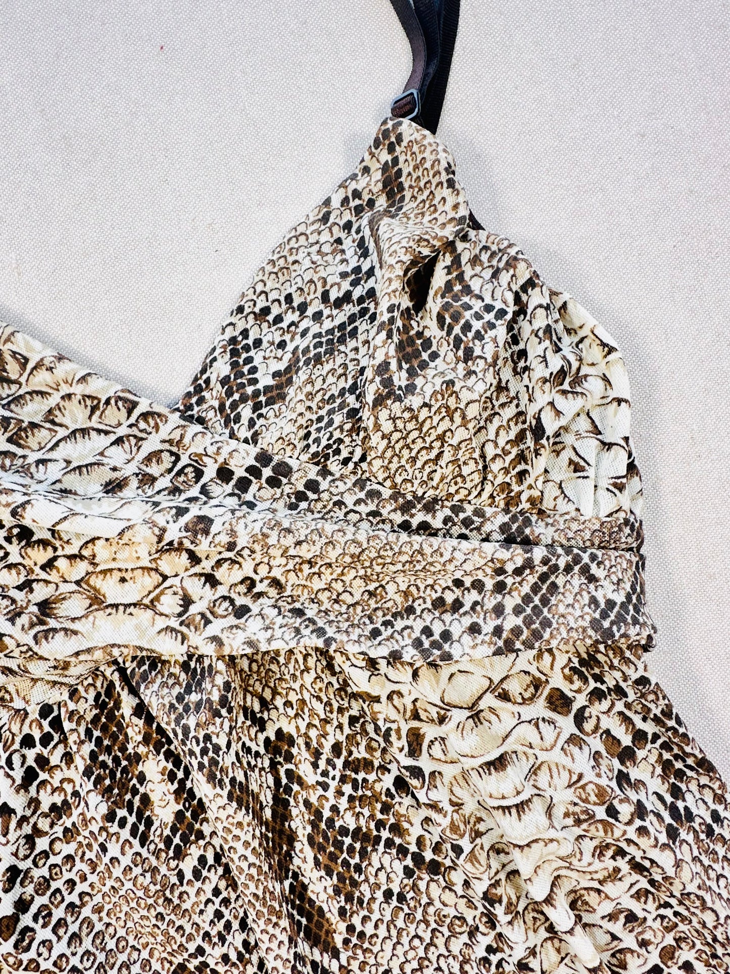 Y2k micro mesh animalier 🐍 top