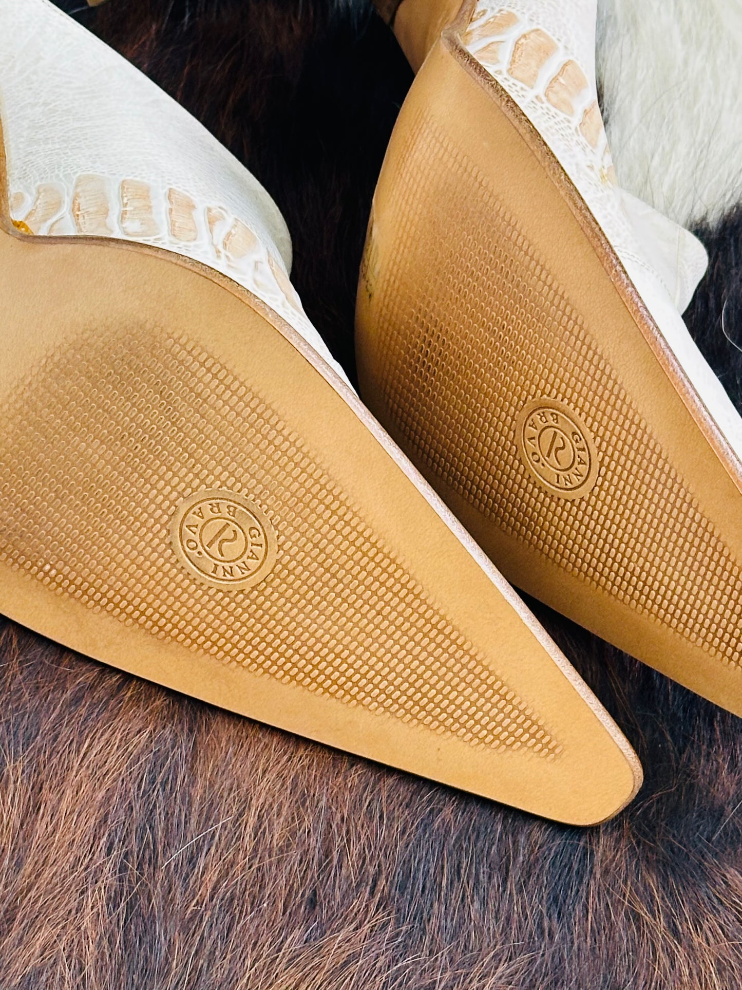 Mules texani vintage in pelle Gianni Bravo – Made in Italy | Taglia 40
