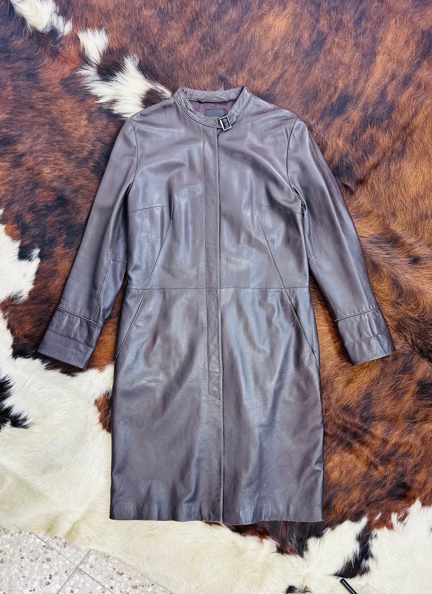 Giacca in Pelle Chocolate Brown – Anni '90