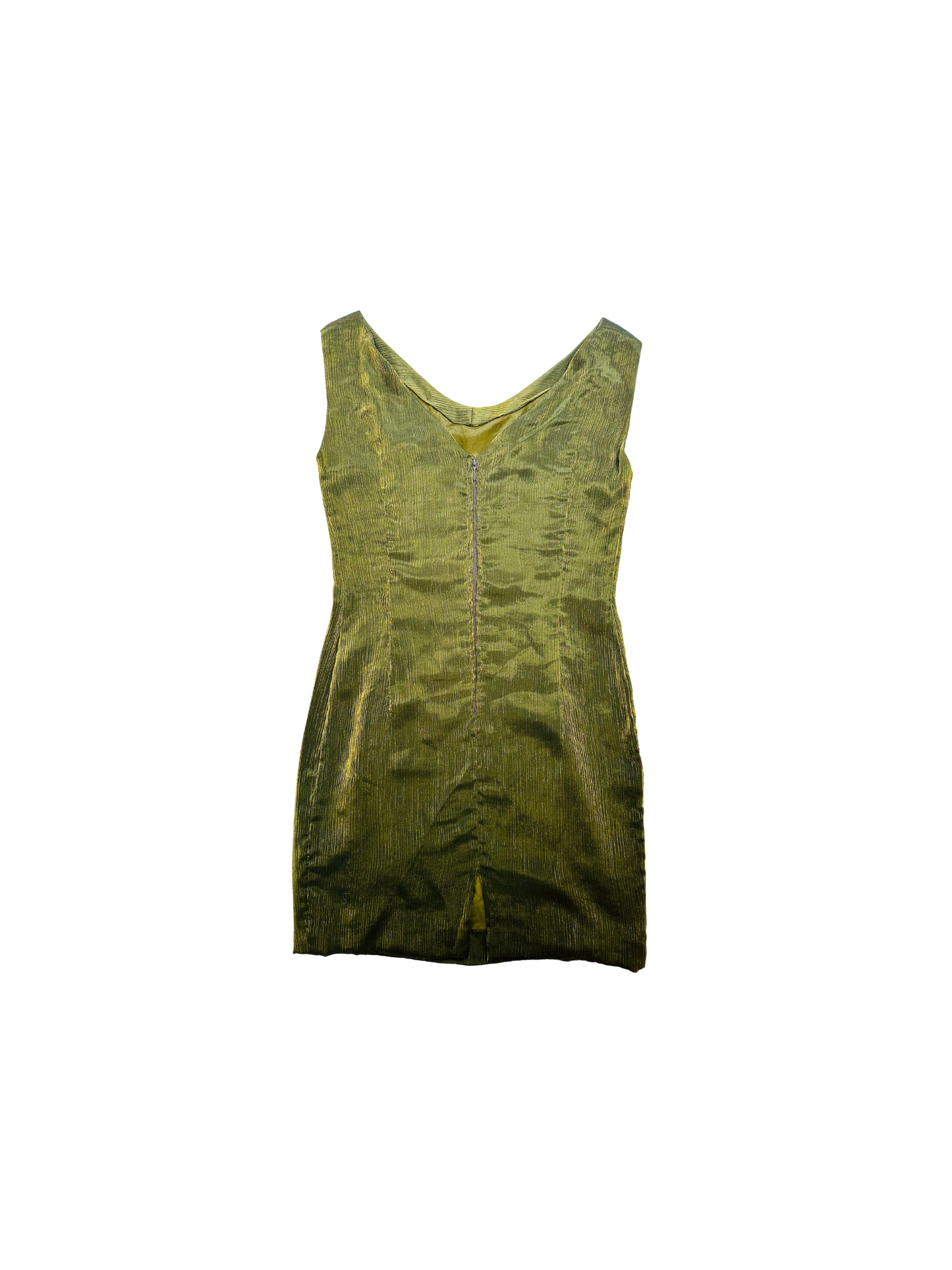 Abito sartoriale verde e oro