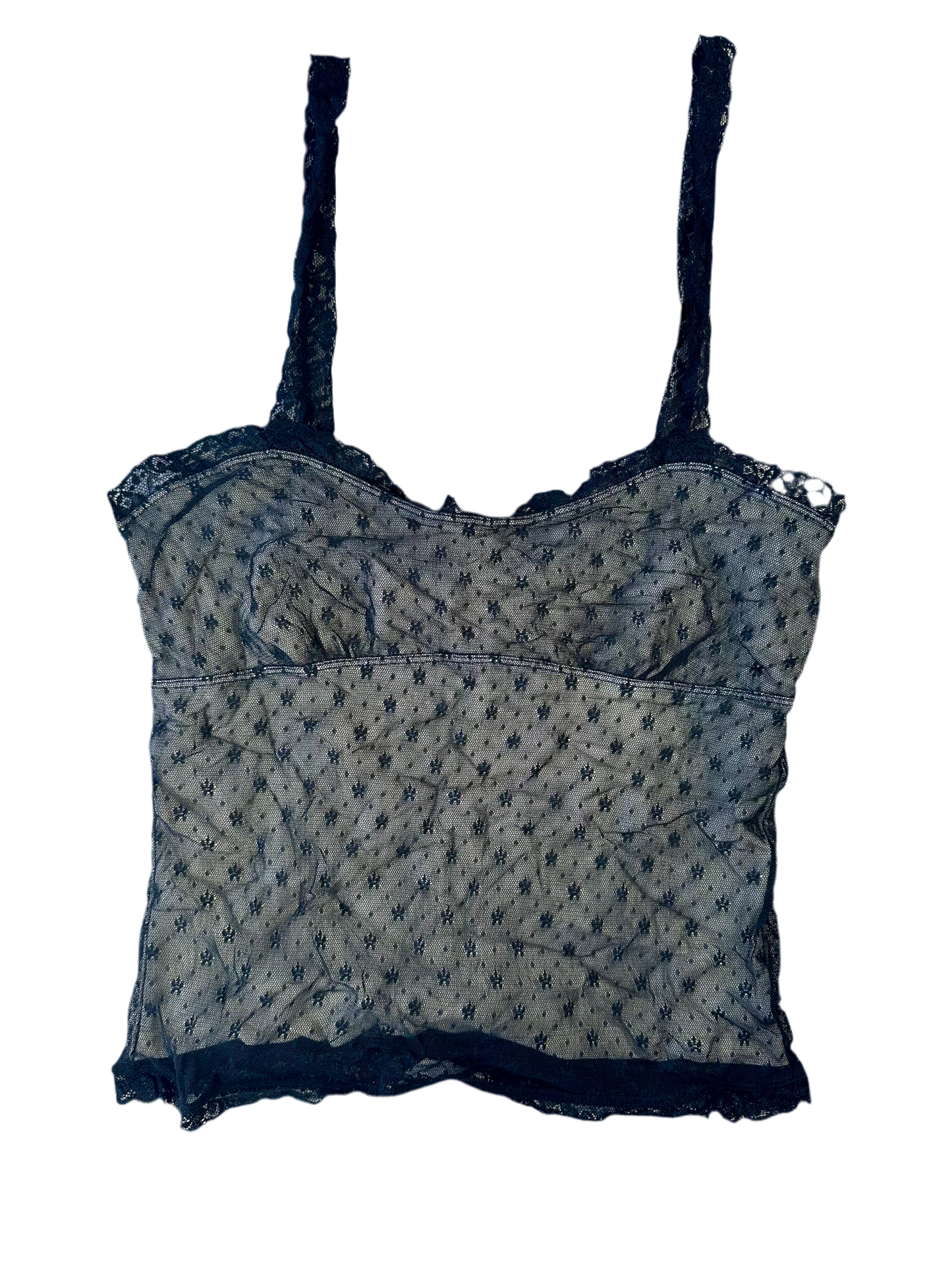 Y2k micro mesh top