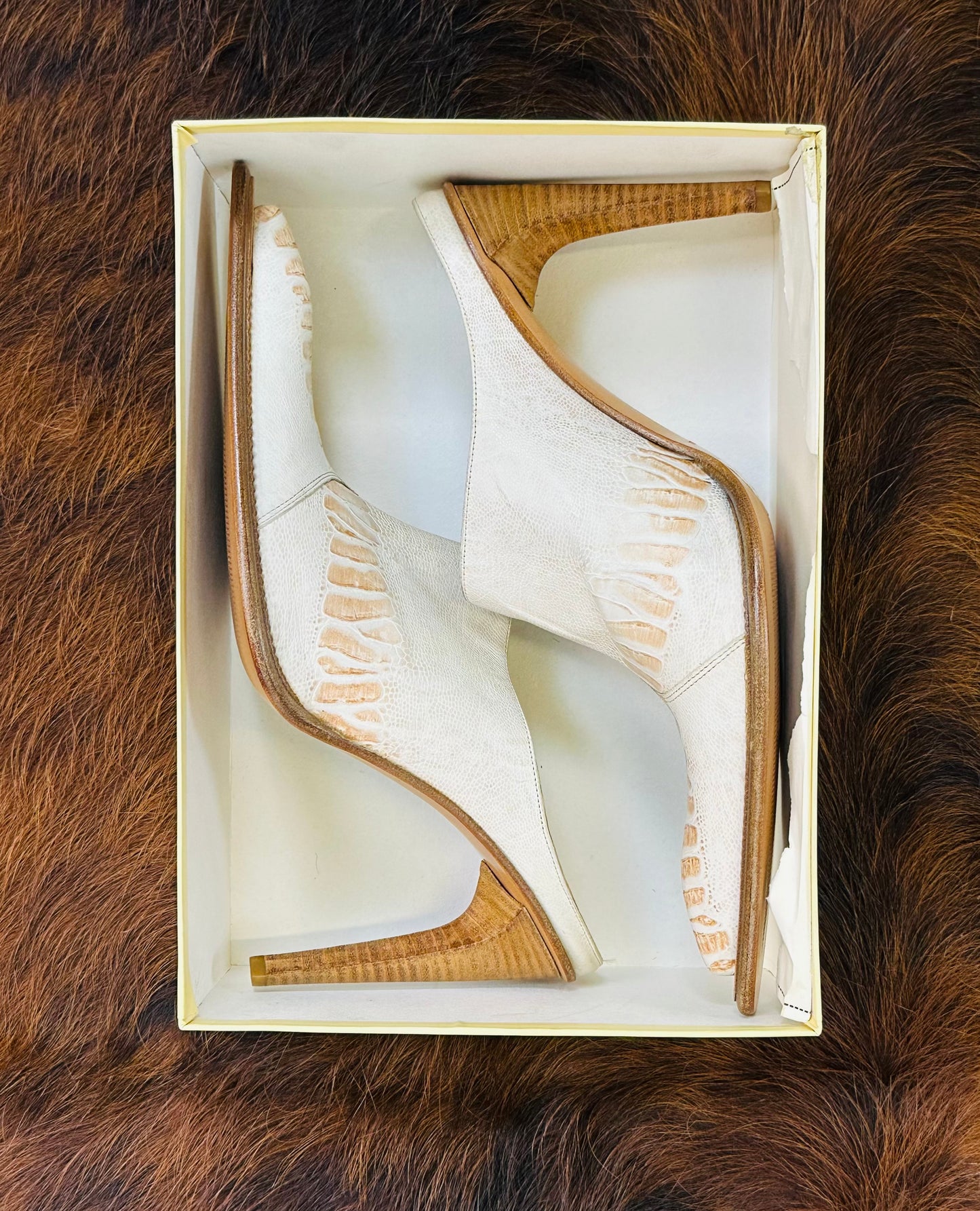 Mules texani vintage in pelle Gianni Bravo – Made in Italy | Taglia 40