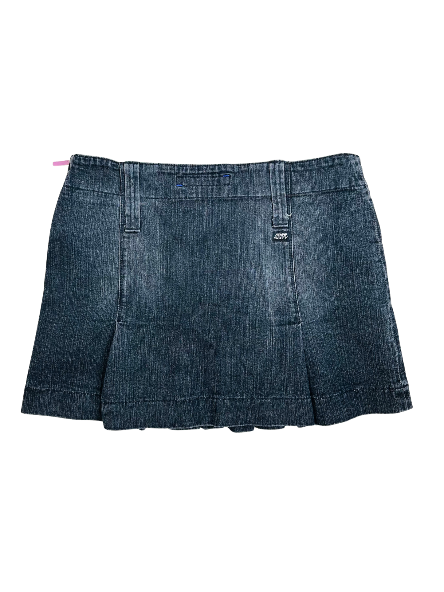 Mini Gonna a Pieghe in Denim Nero Vintage – Miss Sixty Y2K | Made in Italy