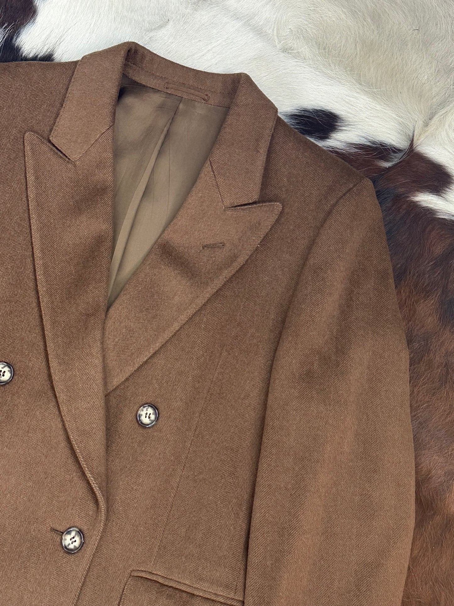 Cappotto Lungo in Lana Doppiopetto | Cammello