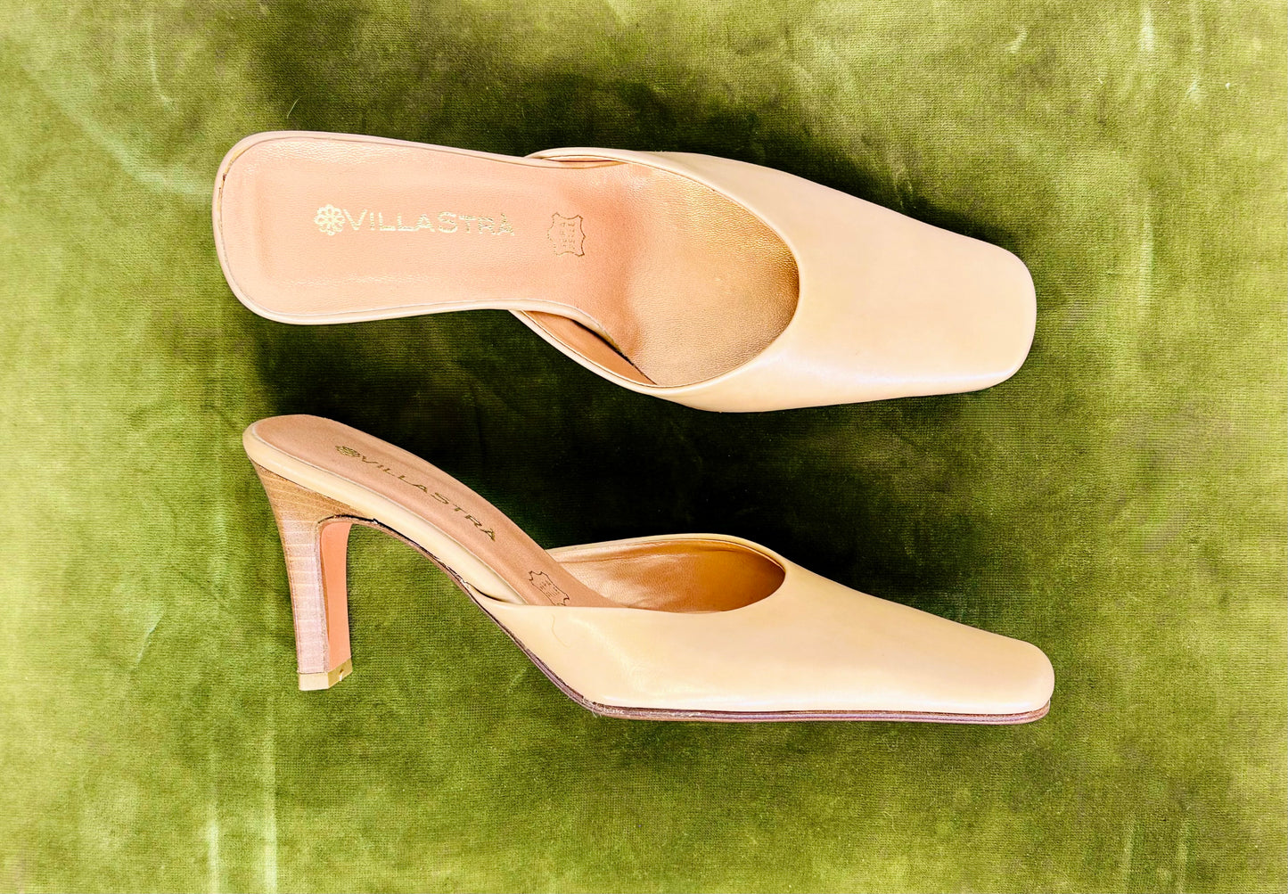 Mules vintage in vera pelle Villastrà – Made in Italy | Taglia 36