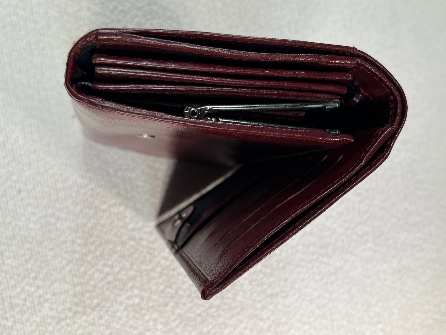 BALENCIAGA - Portafogli Burgundi