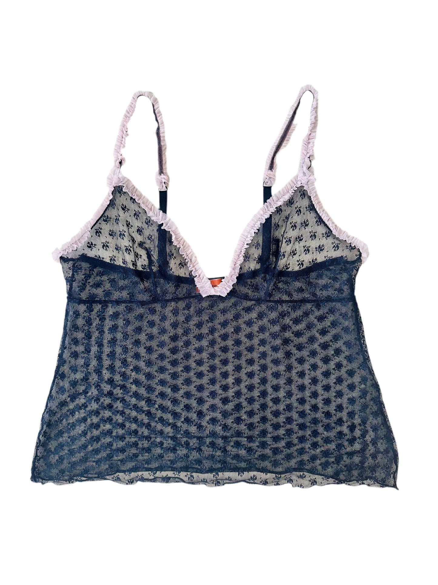 Y2k micro mesh top