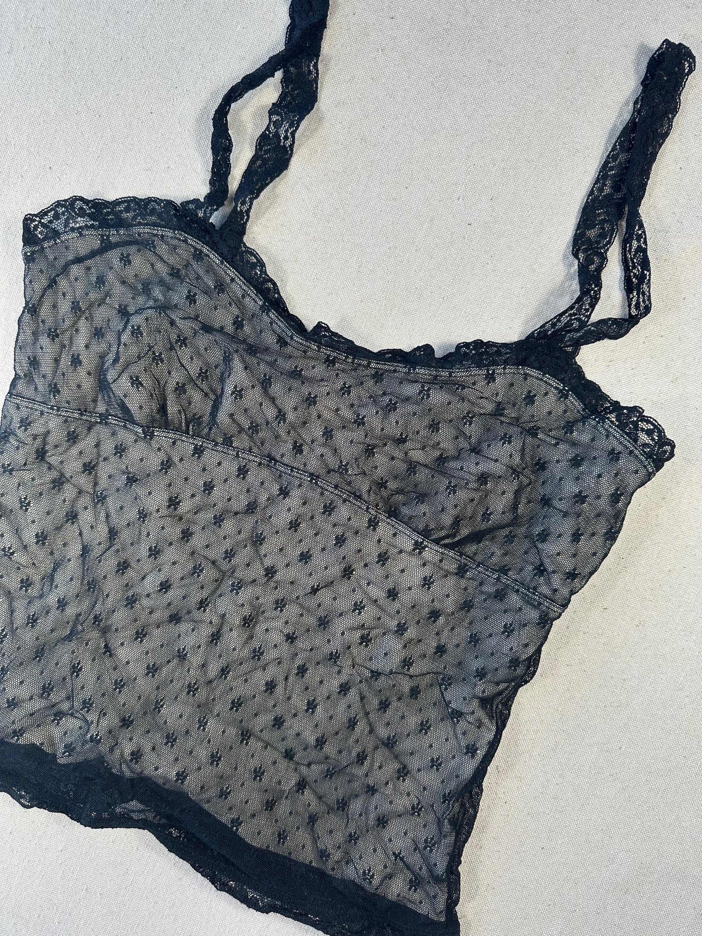 Y2k micro mesh top