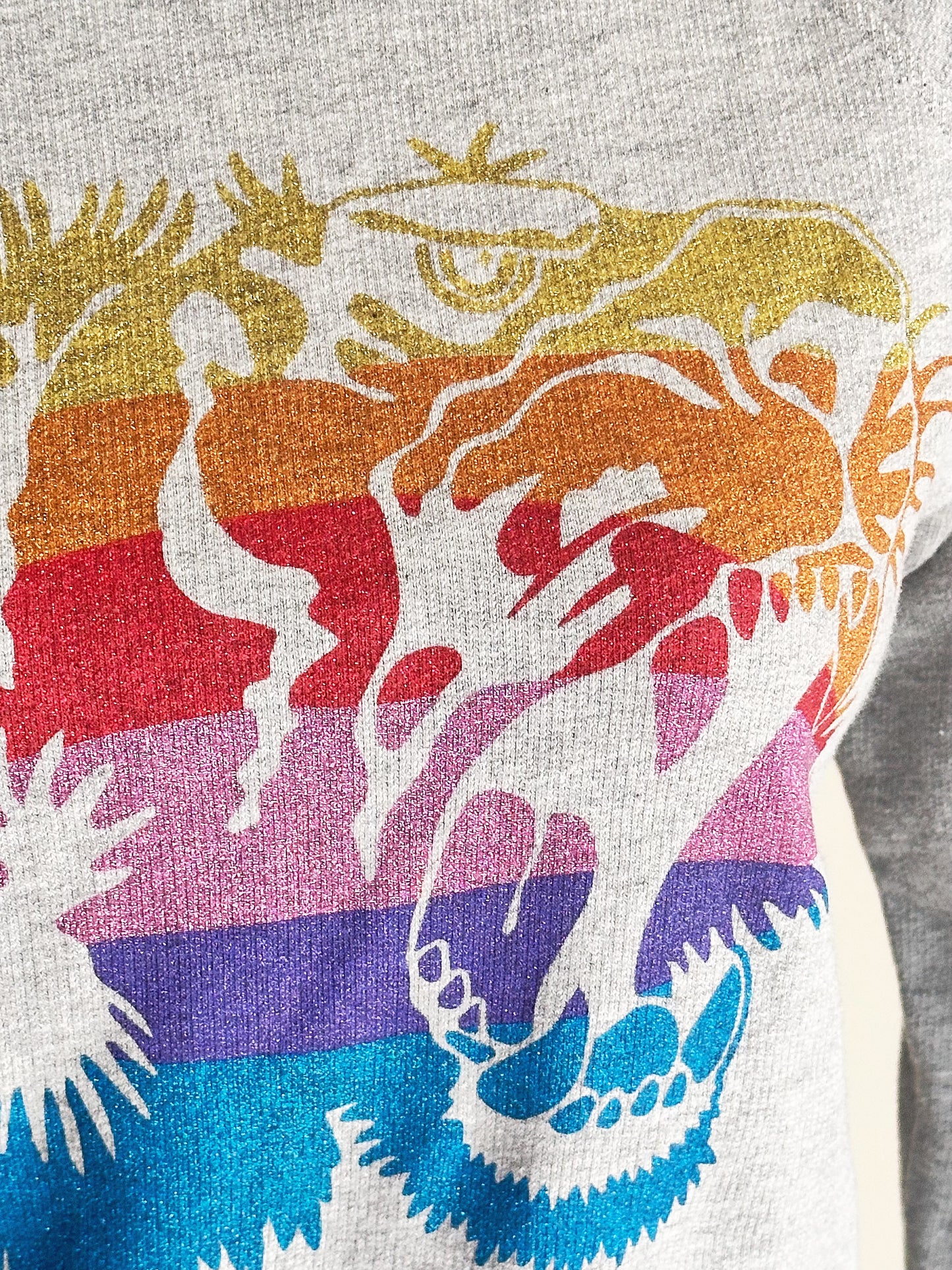 GUCCI - Felpa con stampa Tiger Rainbow - Alessandro Michele era