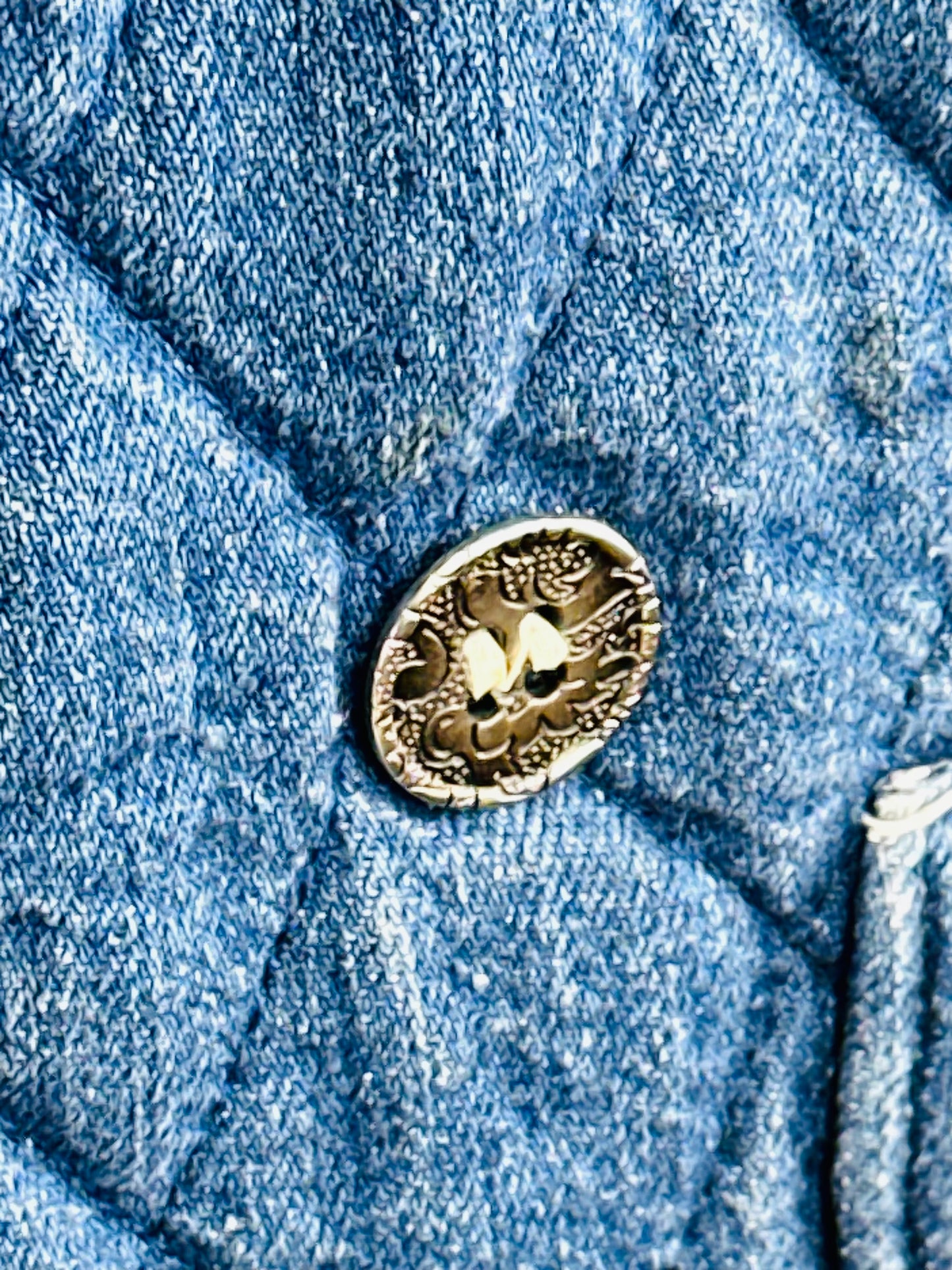 Giacca Trapuntata in Denim Vintage – Heritage