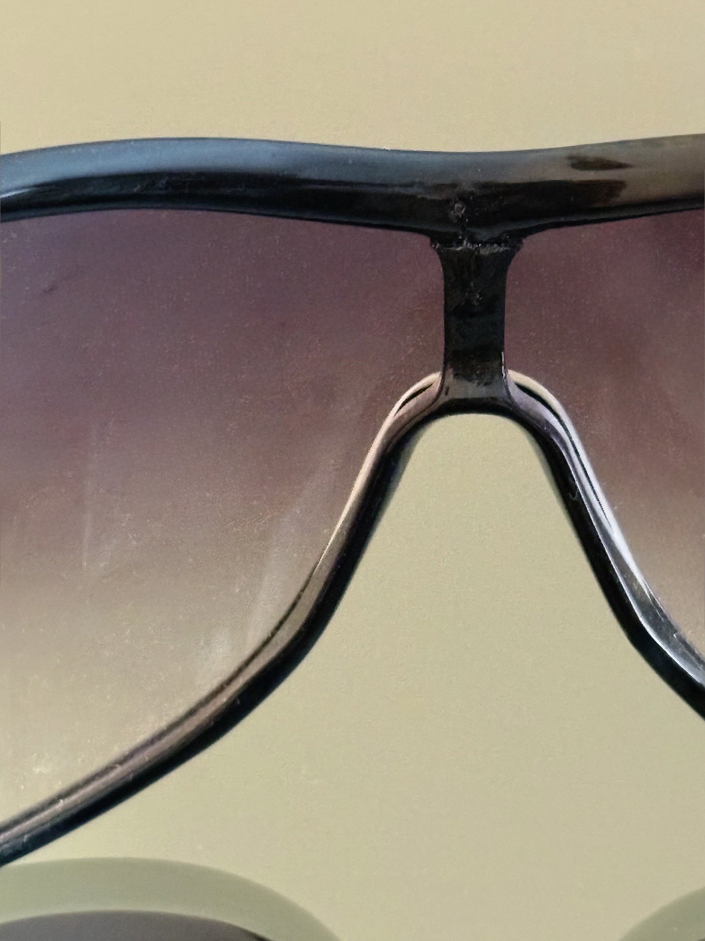 YVES SAINT LAURENT - Occhiali da sole – YSL logo crystal, shield Y2K Made in Italy