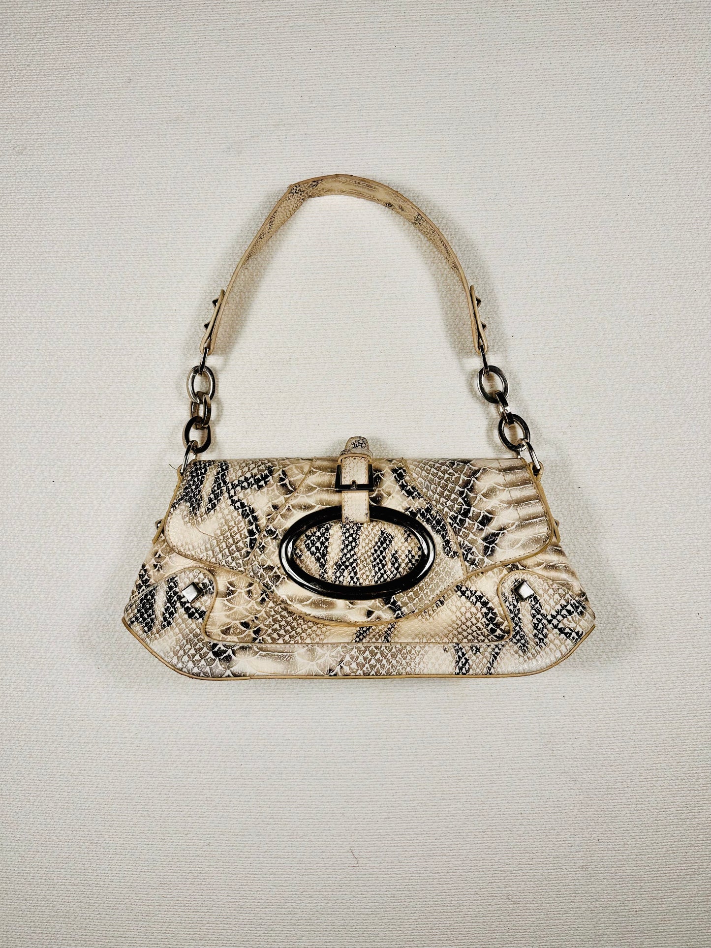 Borsa a spalla pelle coccodrillata