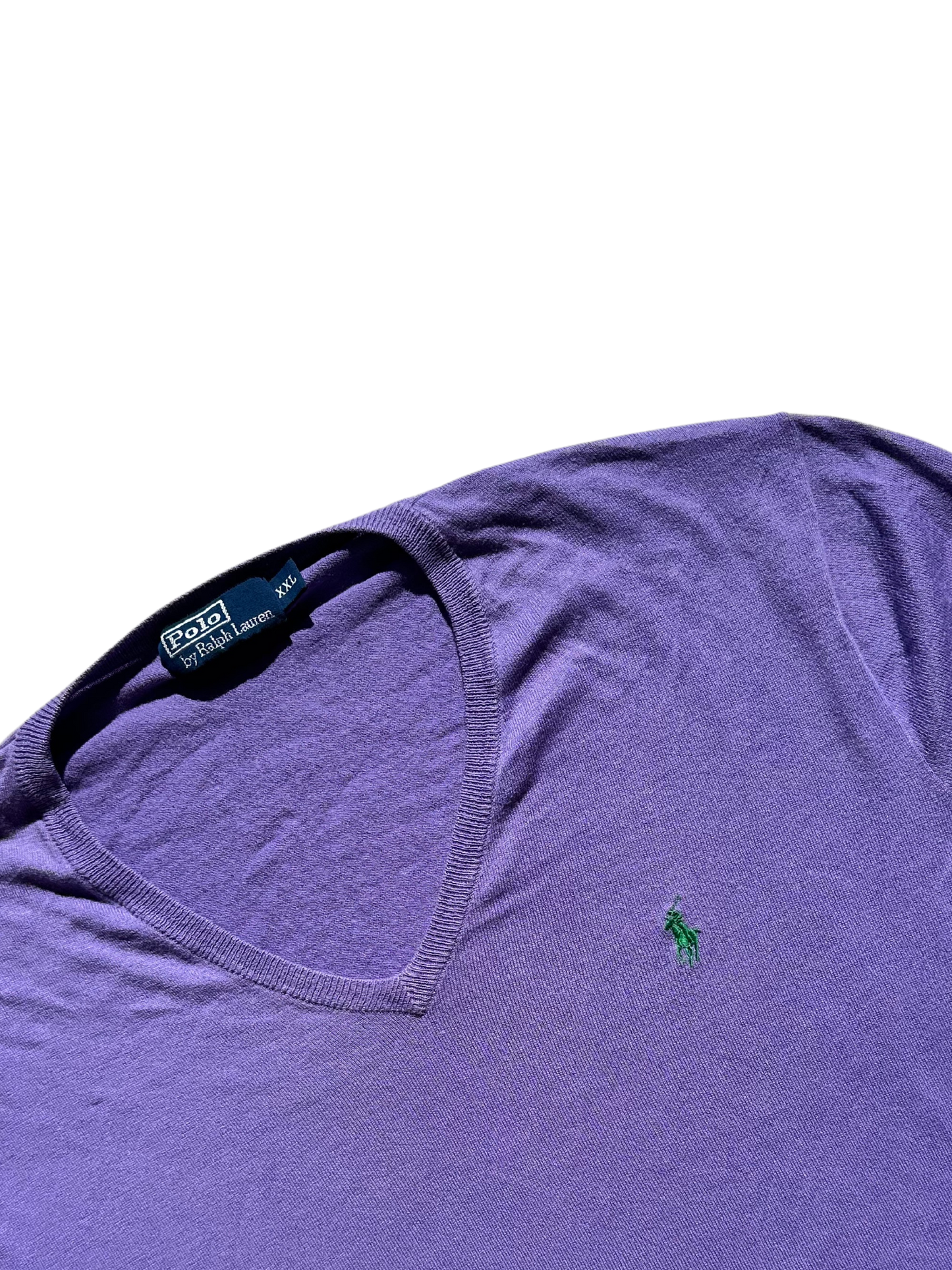 POLO RALPH LAUREN - Pullover lilla maglia rasata