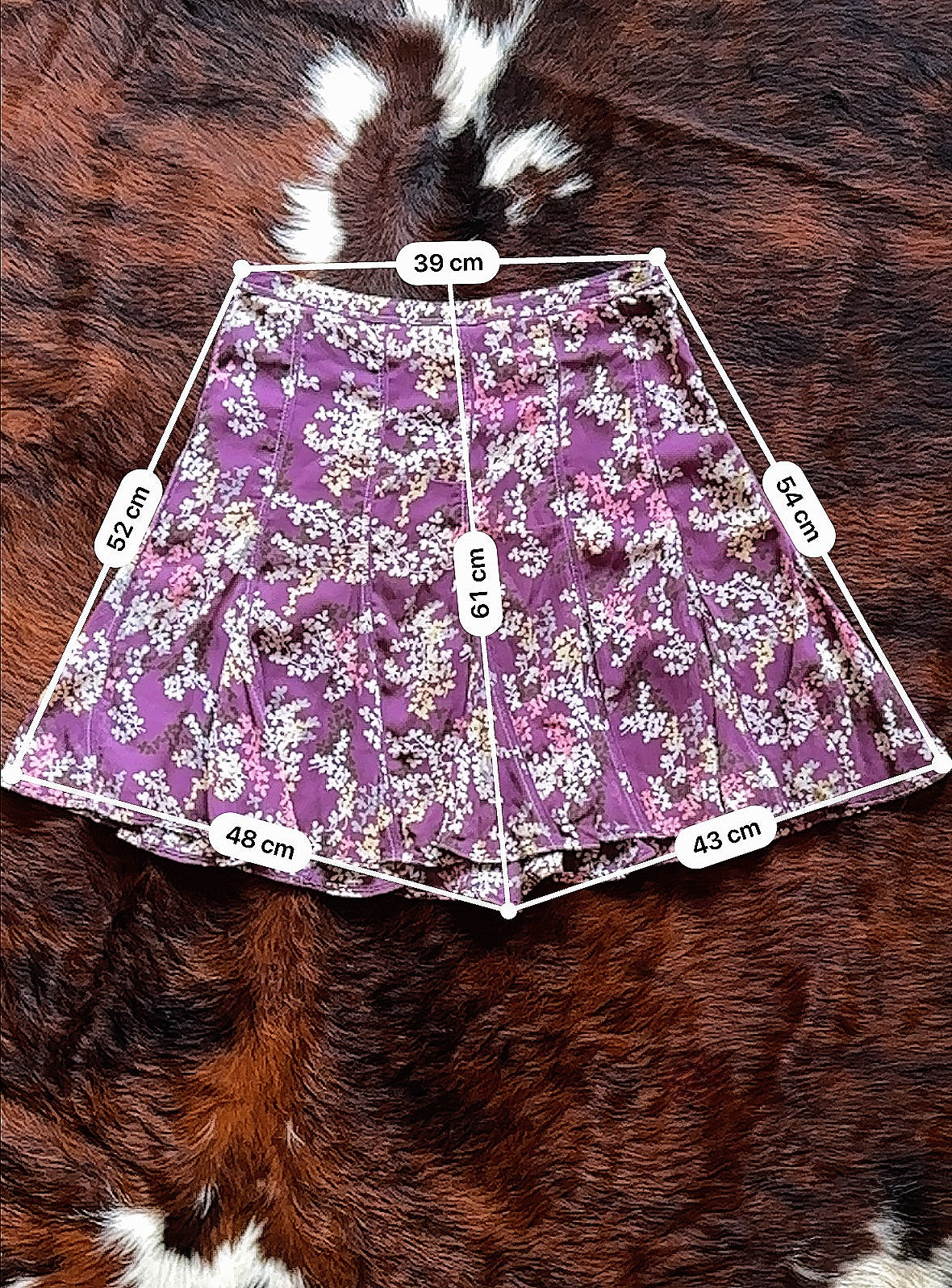 Gonna Esprit a pannelli con fantasia floreale lilla – Romantic chic