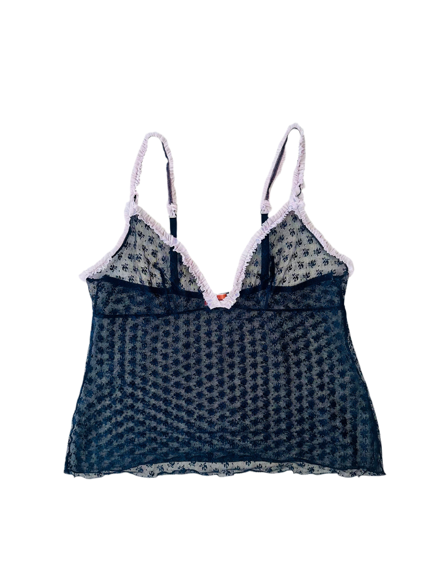 Y2k micro mesh top