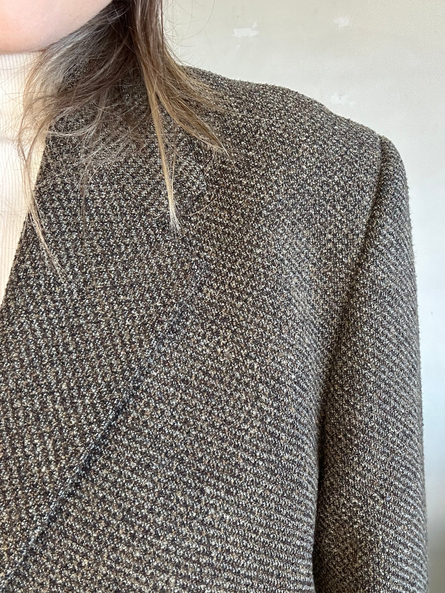 Blazer in pura lana vergine cachi