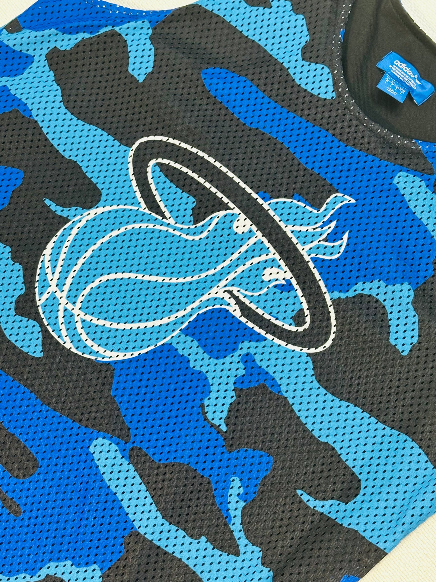 ADIDAS x NBA – Miami Heat Jersey Camouflage Blue Edition 🔹