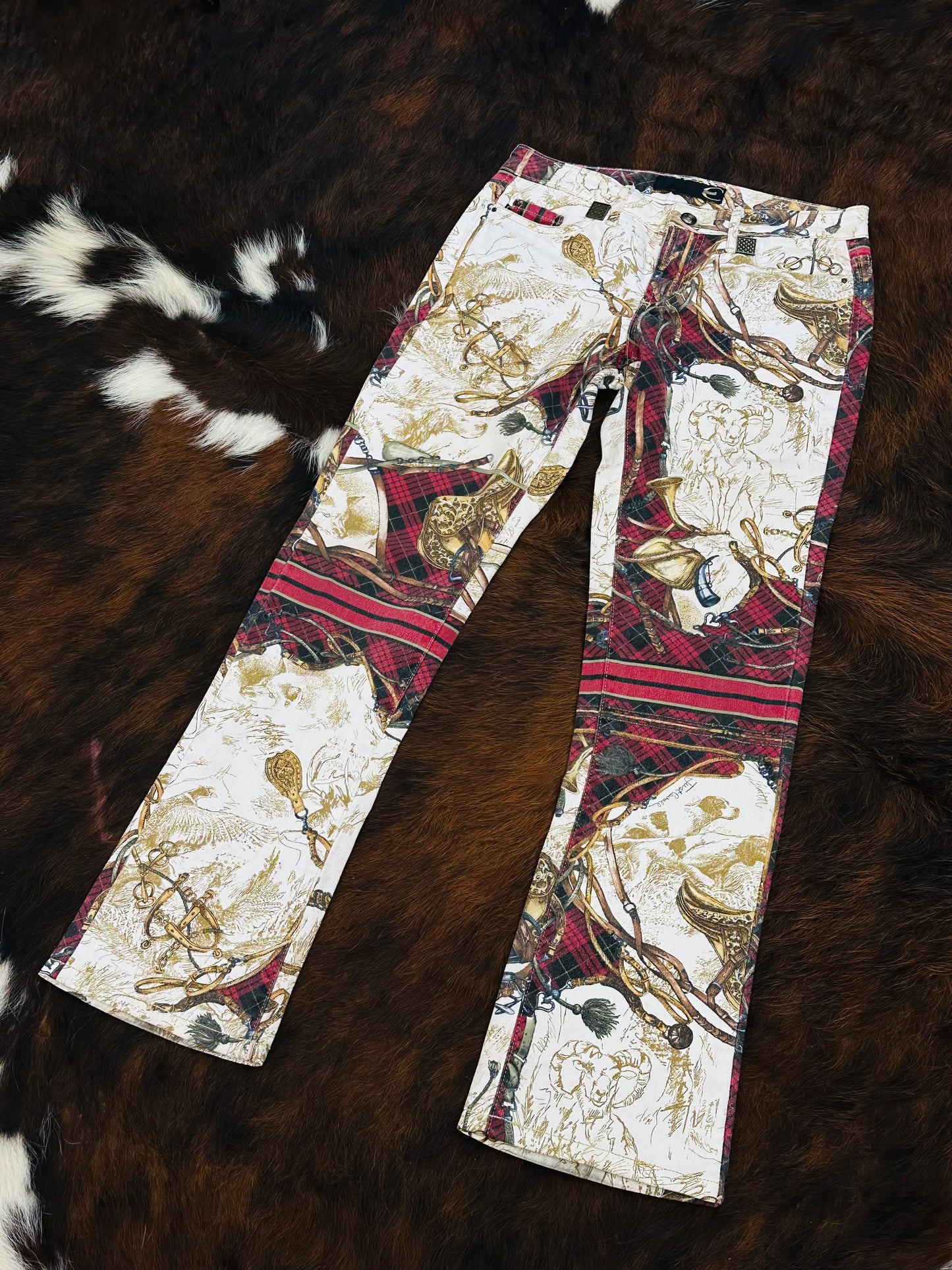JUST CAVALLI - Pantaloni Equestrian Baroque – Early 2000s