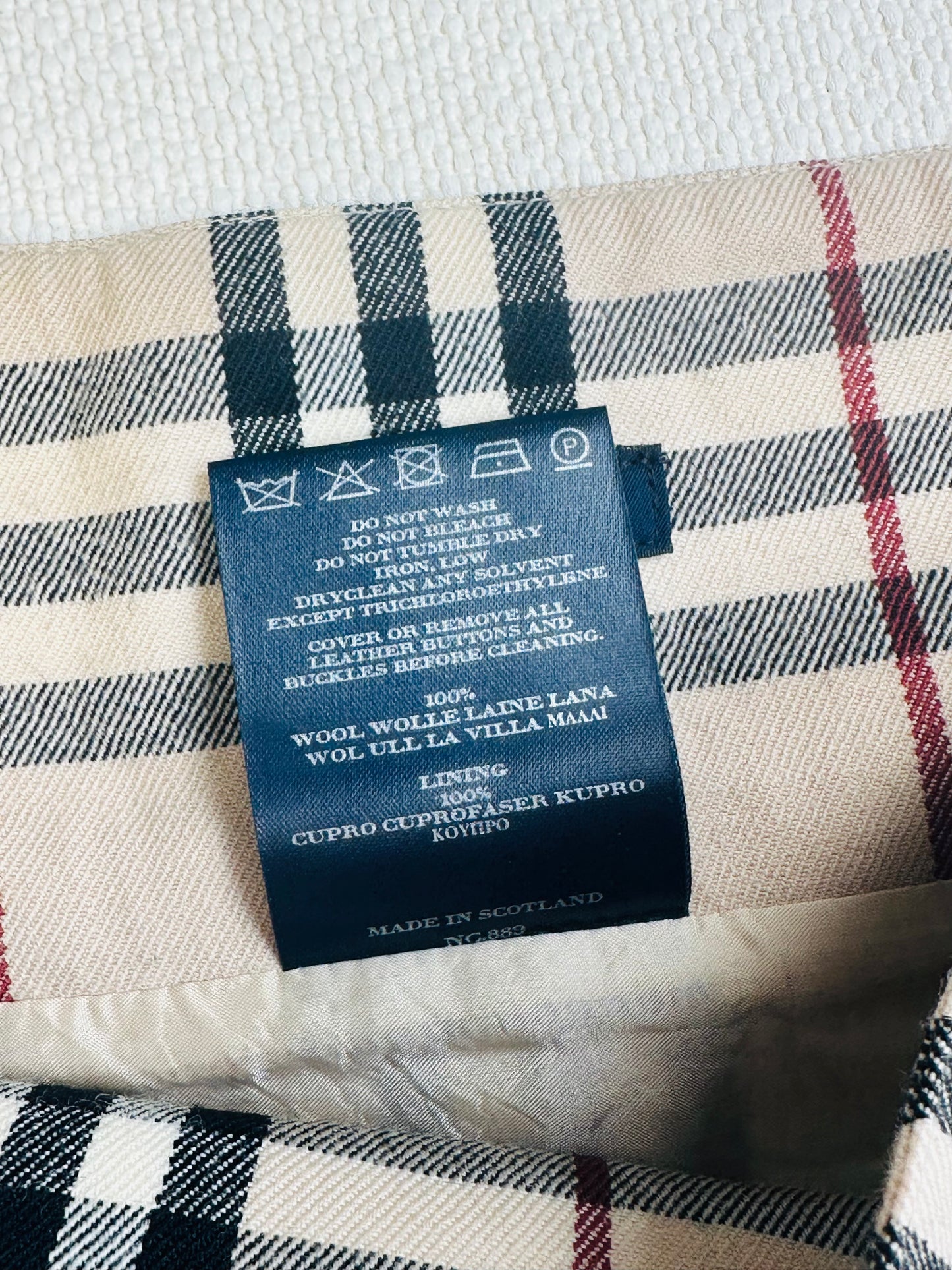 BURBERRY - Gonna a Pieghe