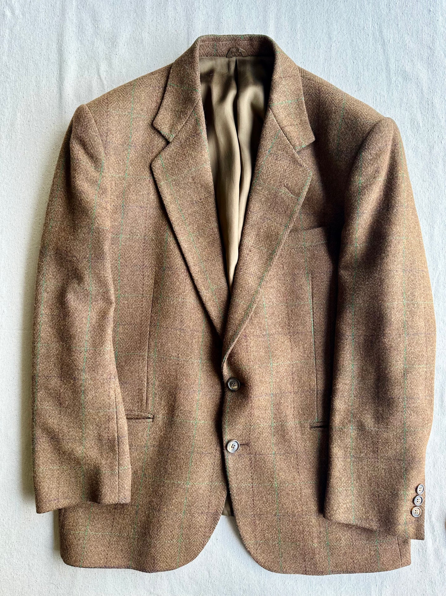 Blazer in pura lana Tartan