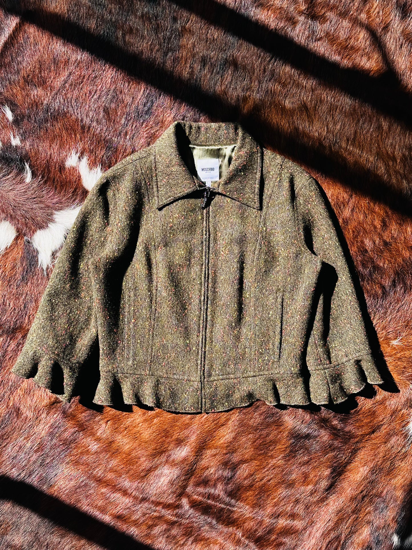 MOSCHINO JEANS - Giacca Cropped in Tweed Mélange