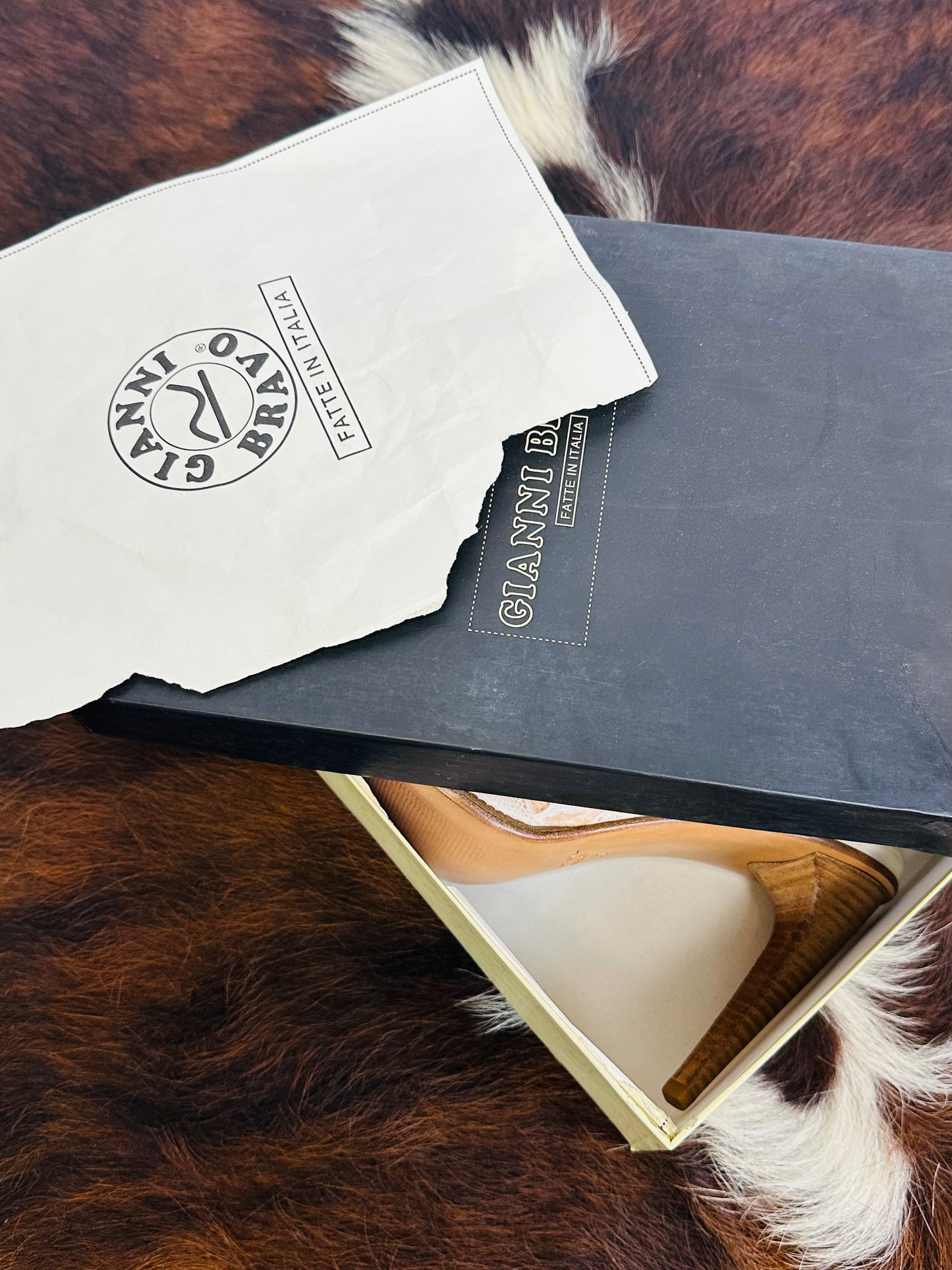 Mules texani vintage in pelle Gianni Bravo – Made in Italy | Taglia 40