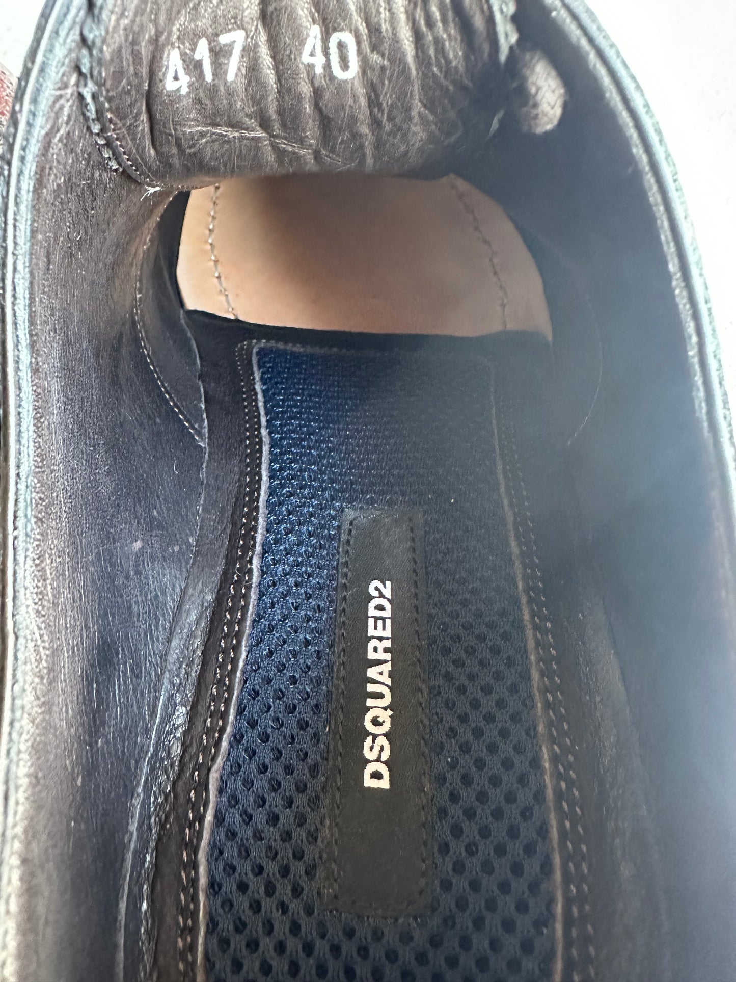 DSQUARED2 - Scarpe stringate burgundy