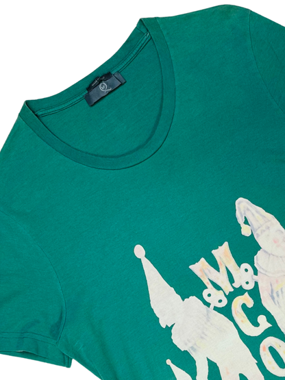ALEXANDER McQUEEN MCQ - T-Shirt Verde Edizione Clown Grafico
