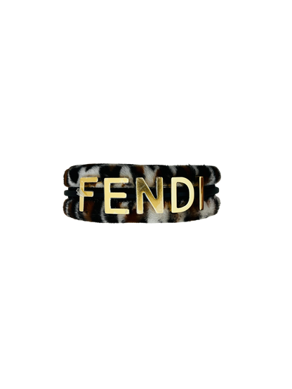 FENDI - Mini Baguette Charm Leopard Haircalf – Nuova con Cartellino