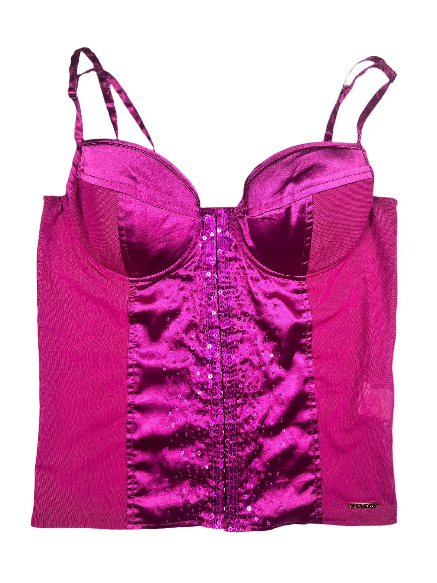 Y2k micro mesh corset top 🪩