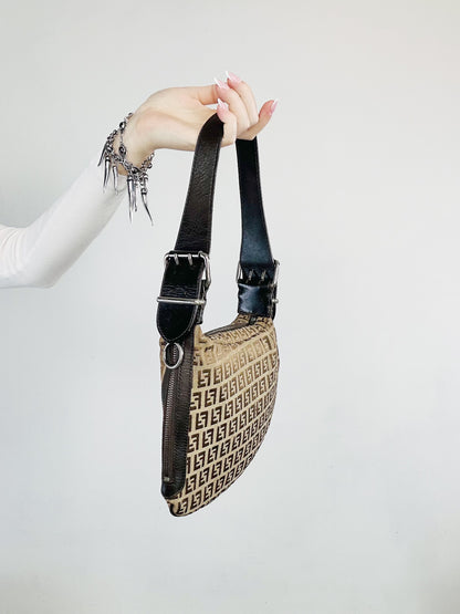 FENDI - Oyster Medium Monogram Zucca Canvas – Iconic Y2K