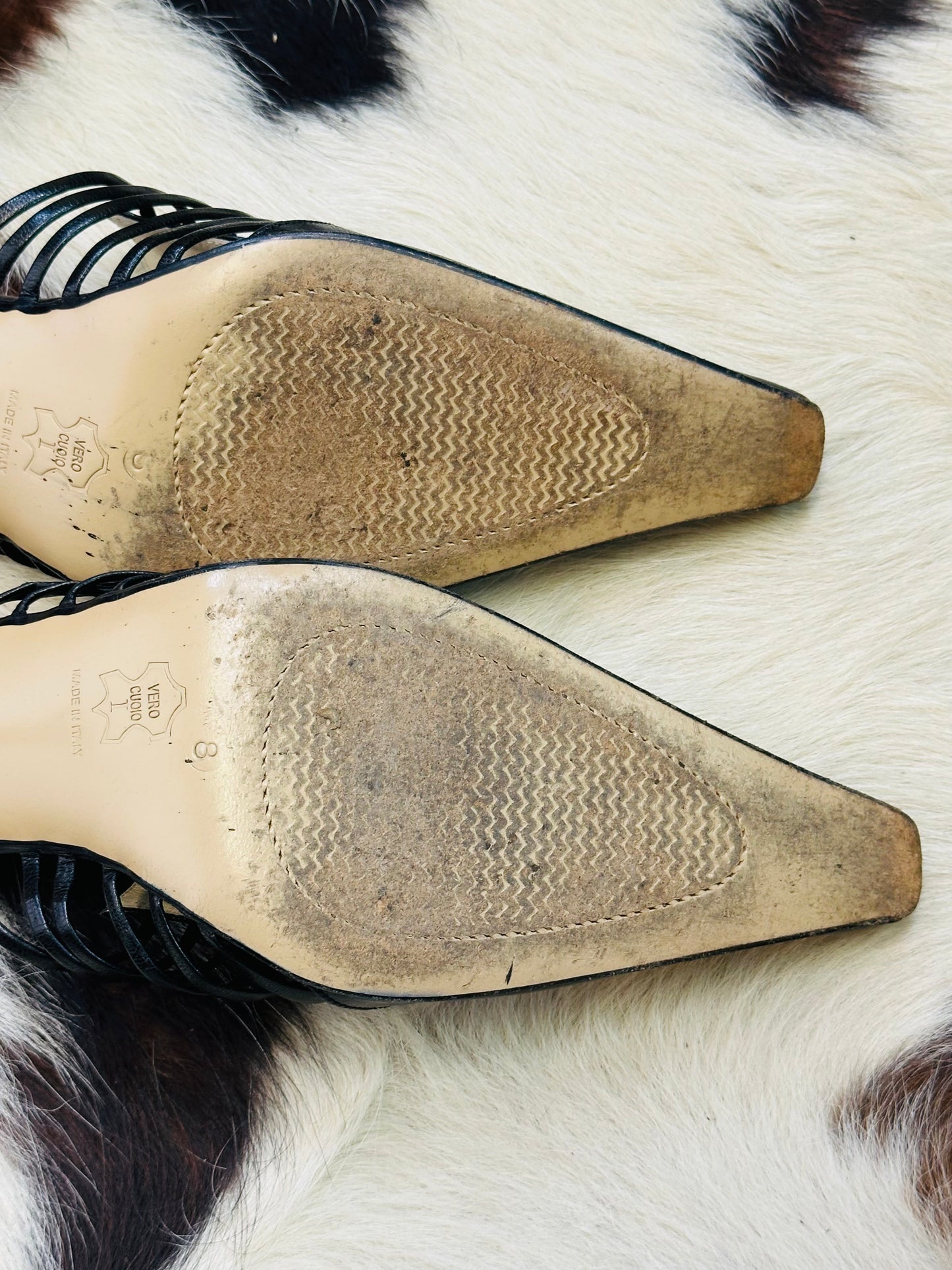 Mules nere intrecciate in pelle – Made in Italy | Taglia 38