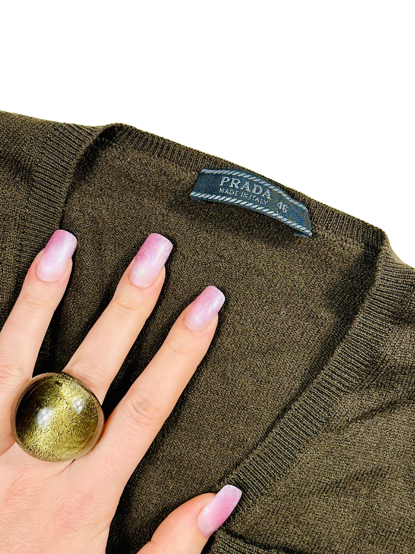 PRADA -  Maglioncino marrone