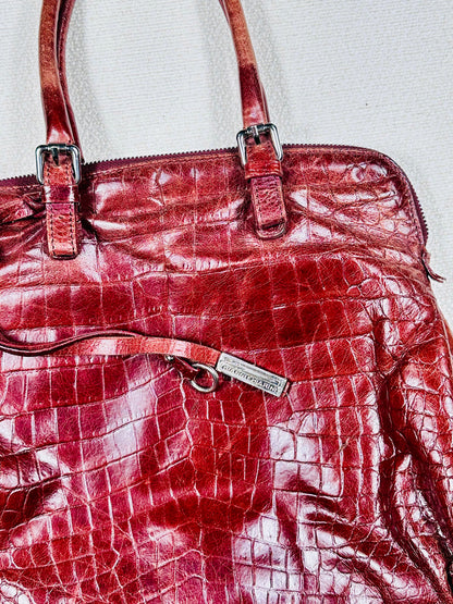 Borsa a spalla vera pelle red cherry 🍒