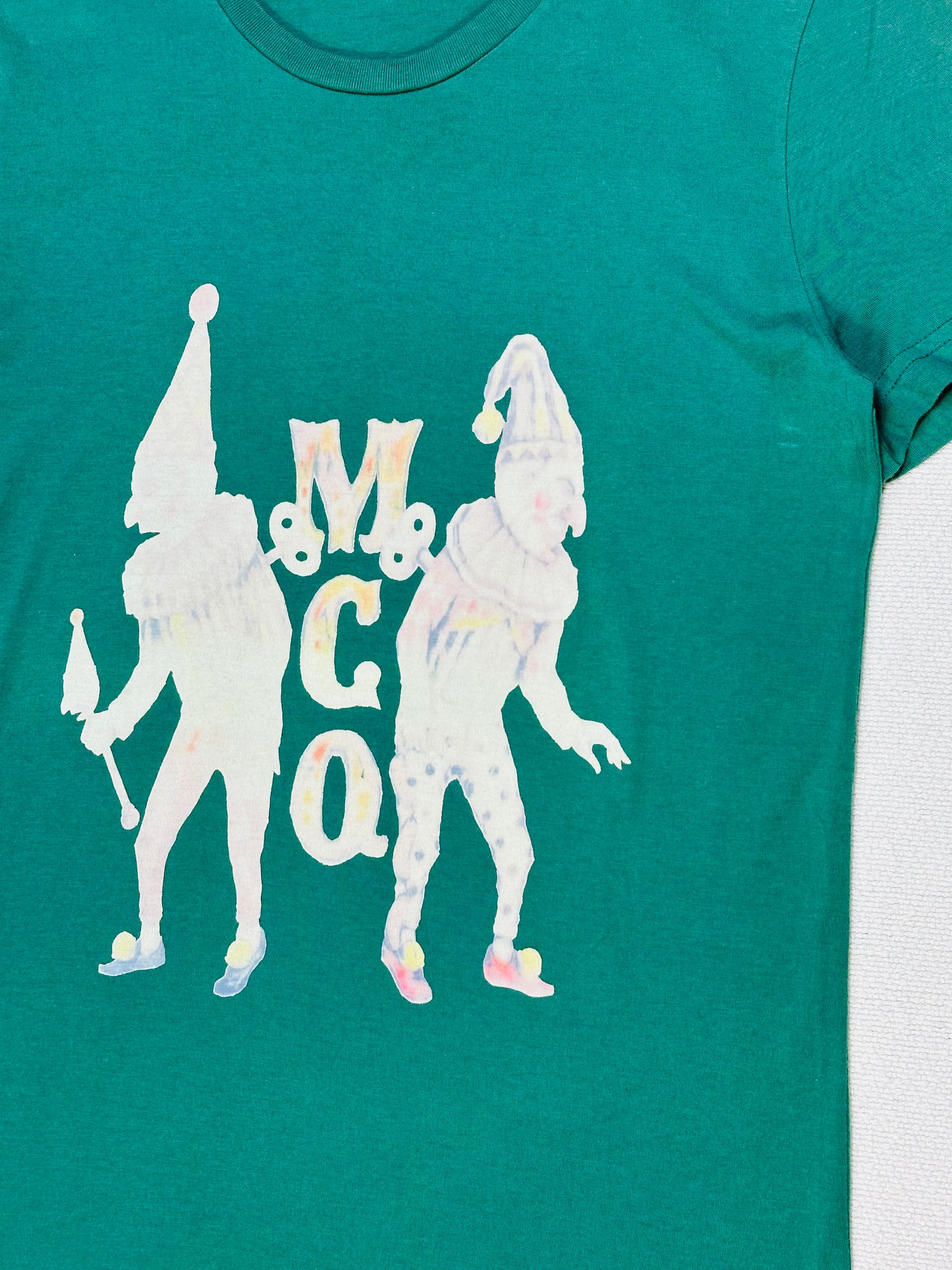 ALEXANDER McQUEEN MCQ - T-Shirt Verde Edizione Clown Grafico