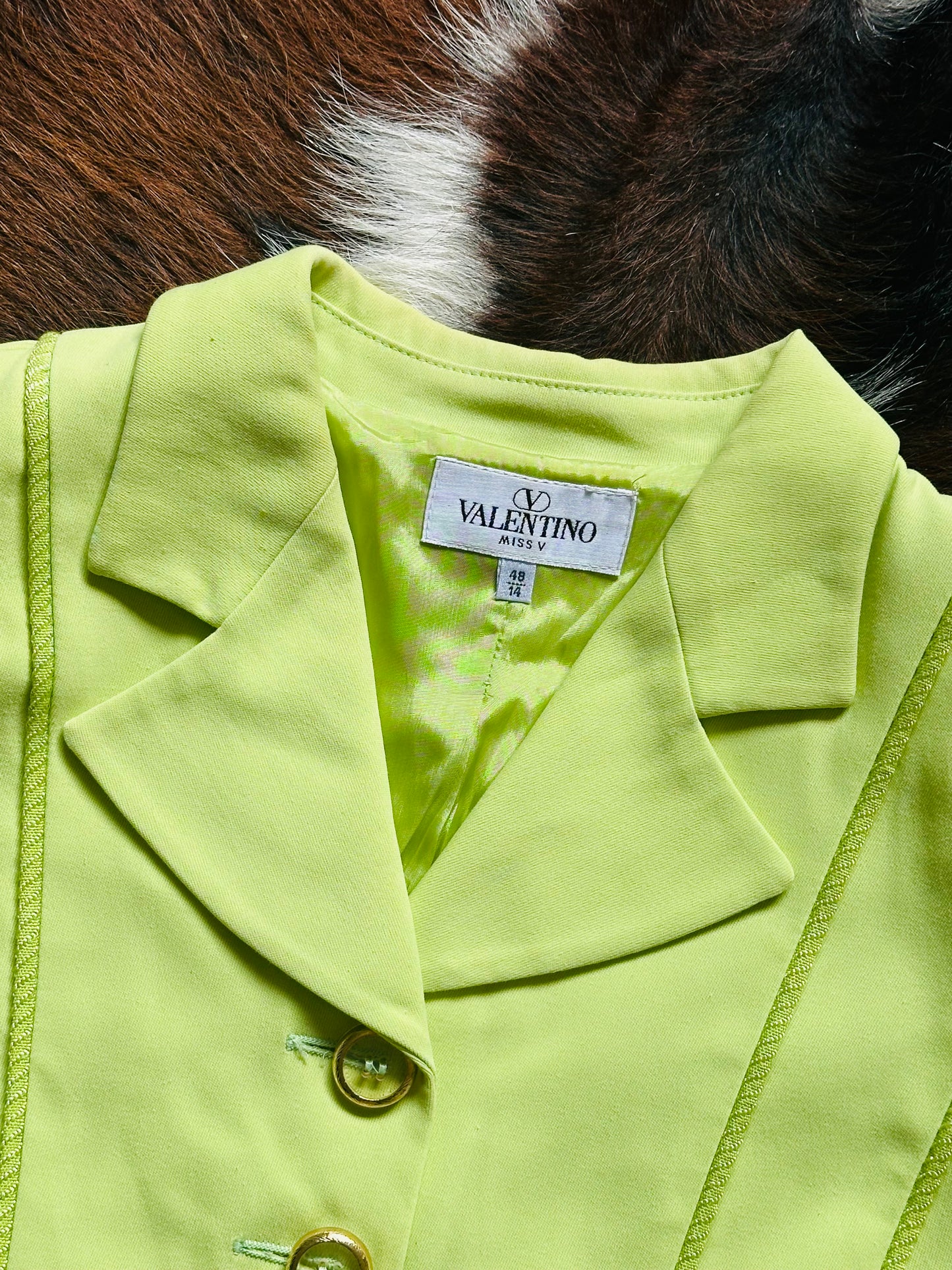 VALENTINO - Miss V Giacca Lime Vintage – Made in Italy